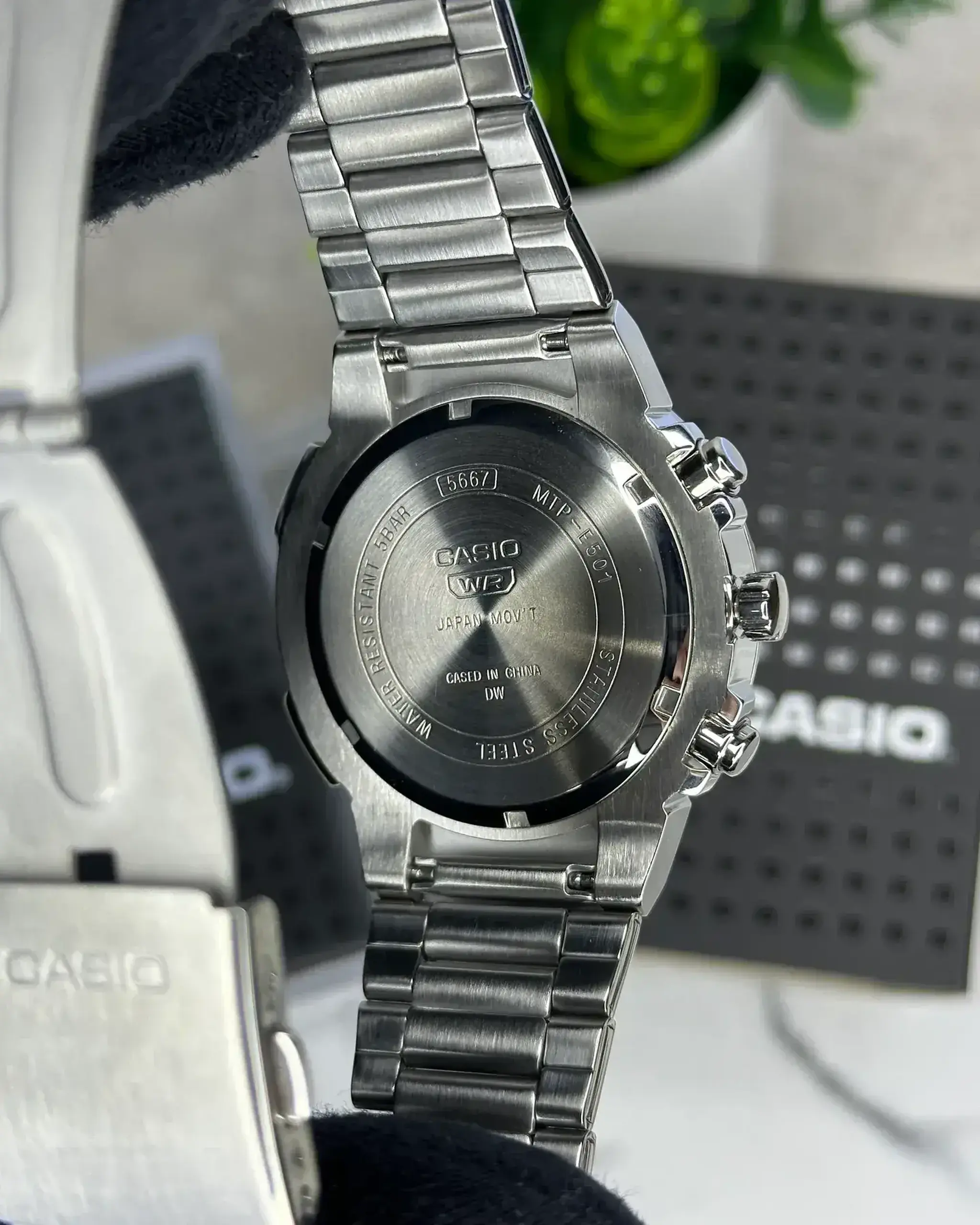 Casio MTP-E725D-3AVDF - Negru 24 h, Cronometru