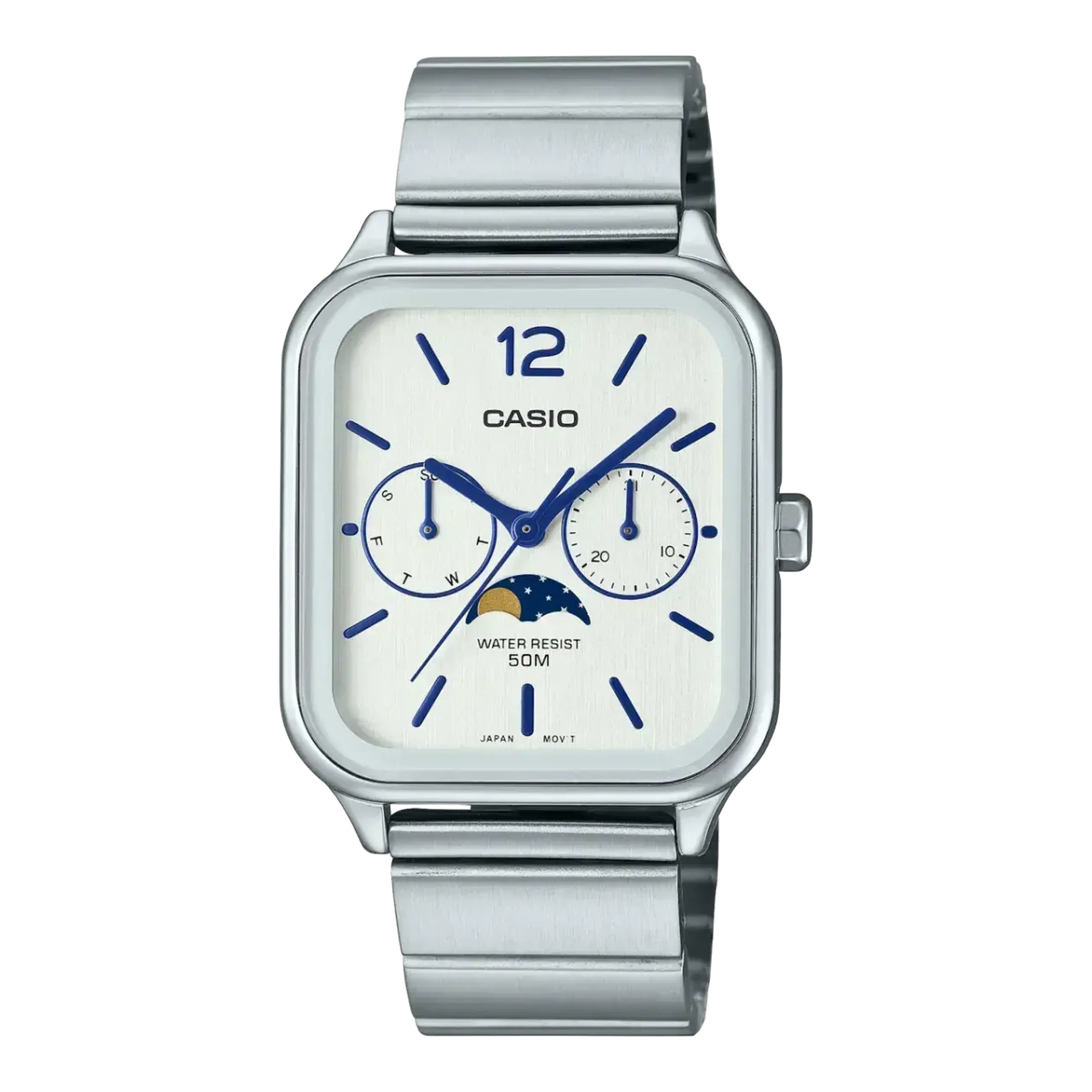 Casio MTP-M105D-1AVDF - Dimensiuni 44.5 × 34 × 9.3 mm