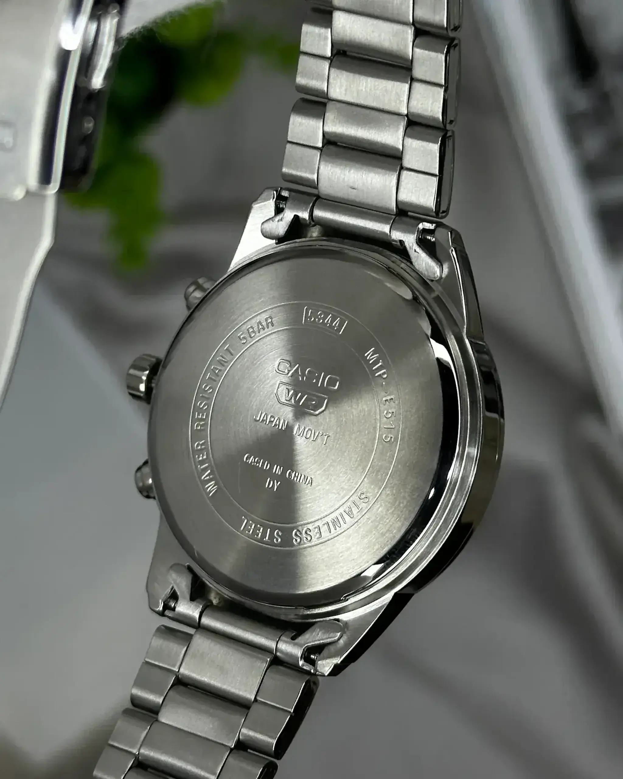 Casio MTP-E725D-3AVDF - Gri Data, 24 h, Cronometru