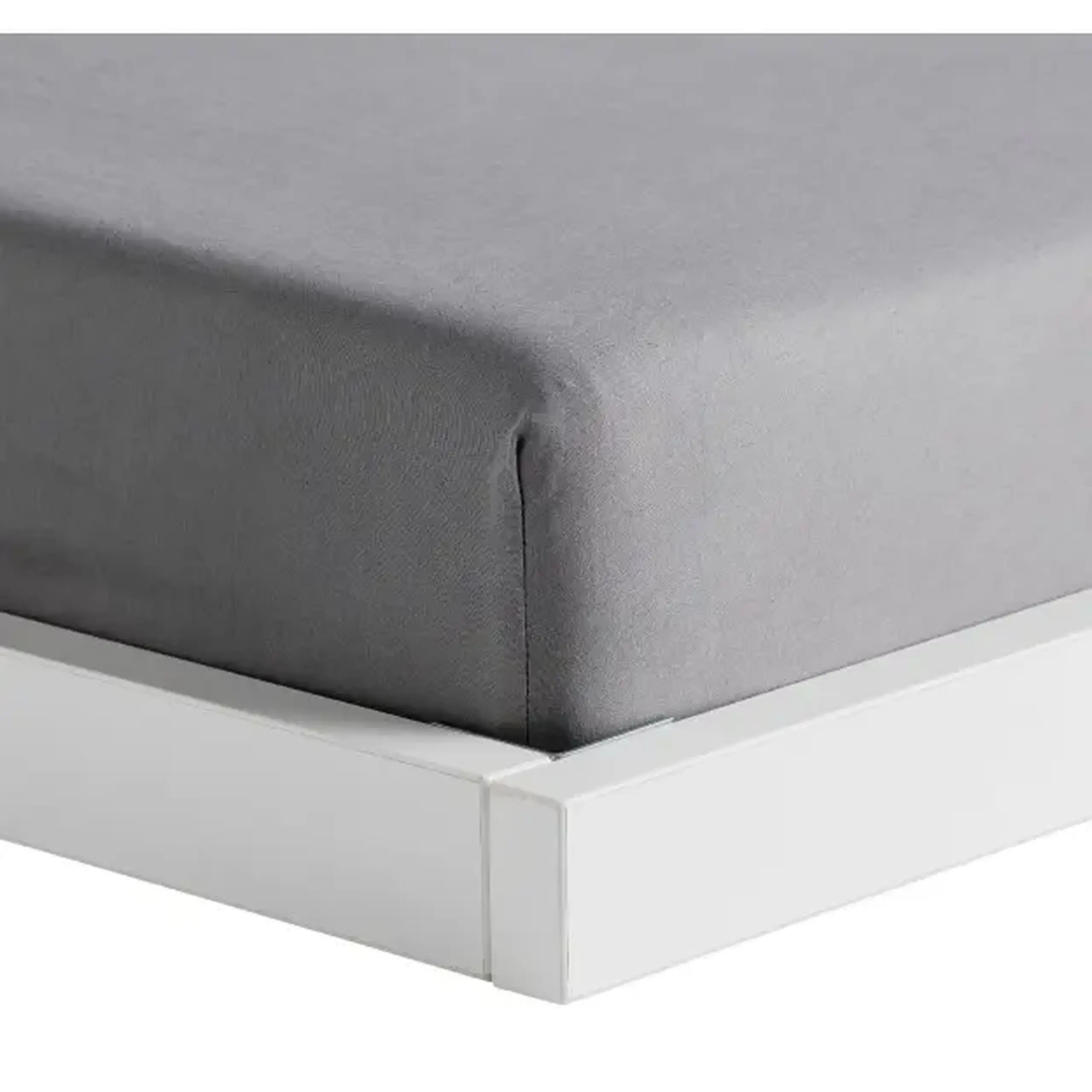 Husă de pat din bumbac satinat cu elastic Satinette 200x220x25 cm