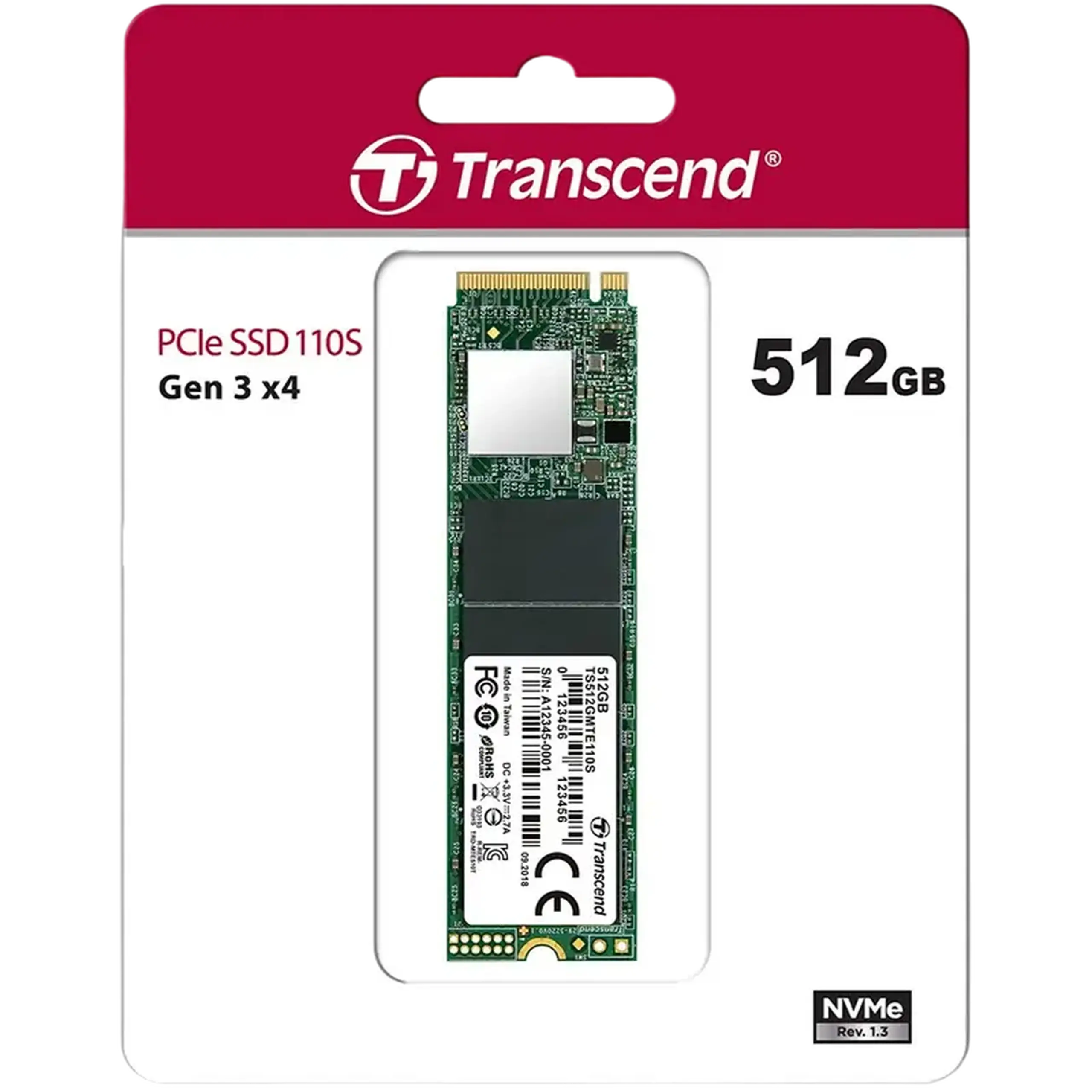 Unitate SSD Transcend 110S, 512GB, TS512GMTE110S