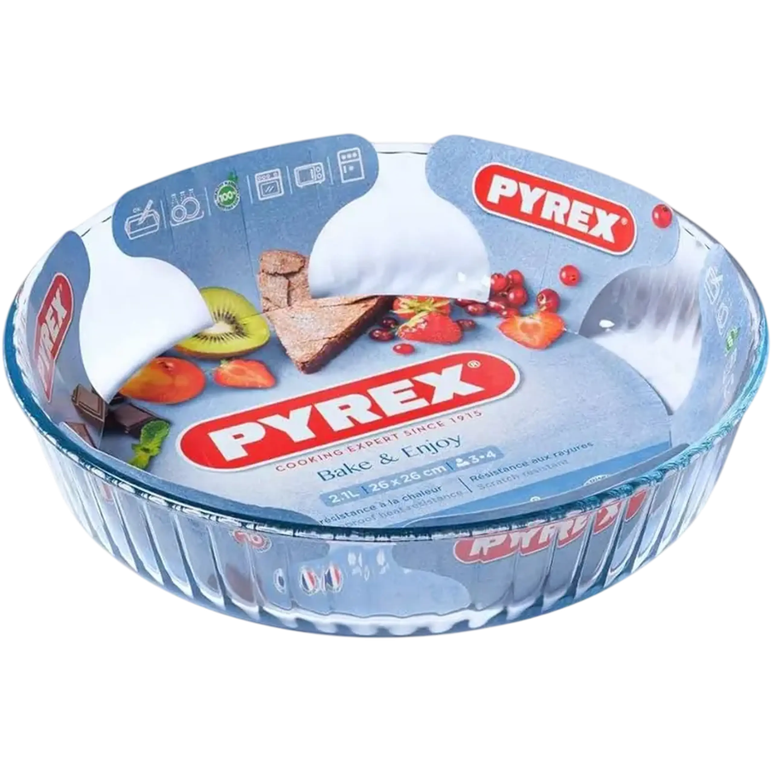 Tava de copt Pyrex 818B000, Transparent