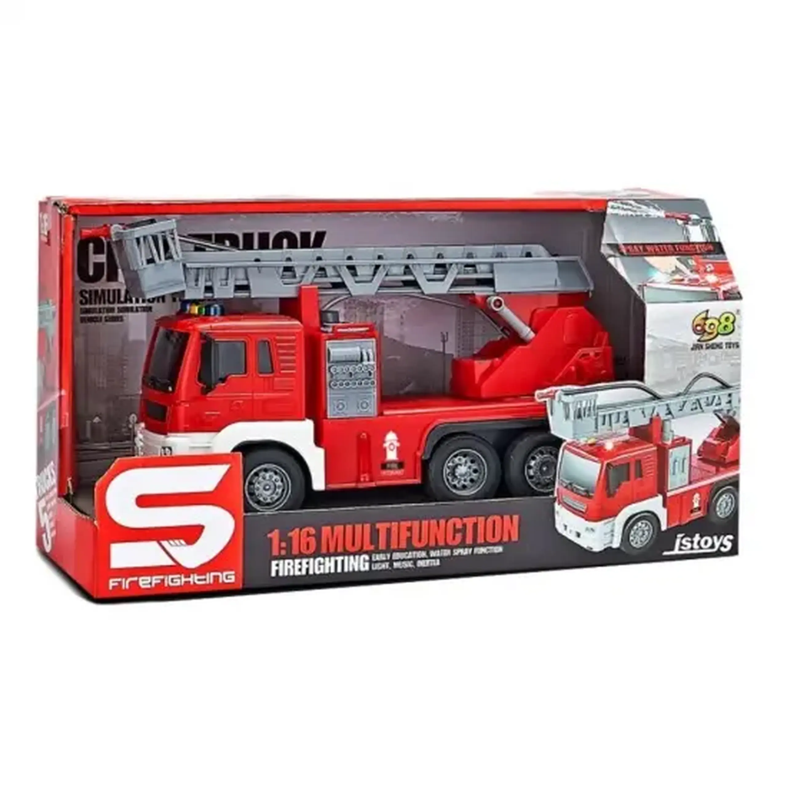 Camion de pompieri cu furtun