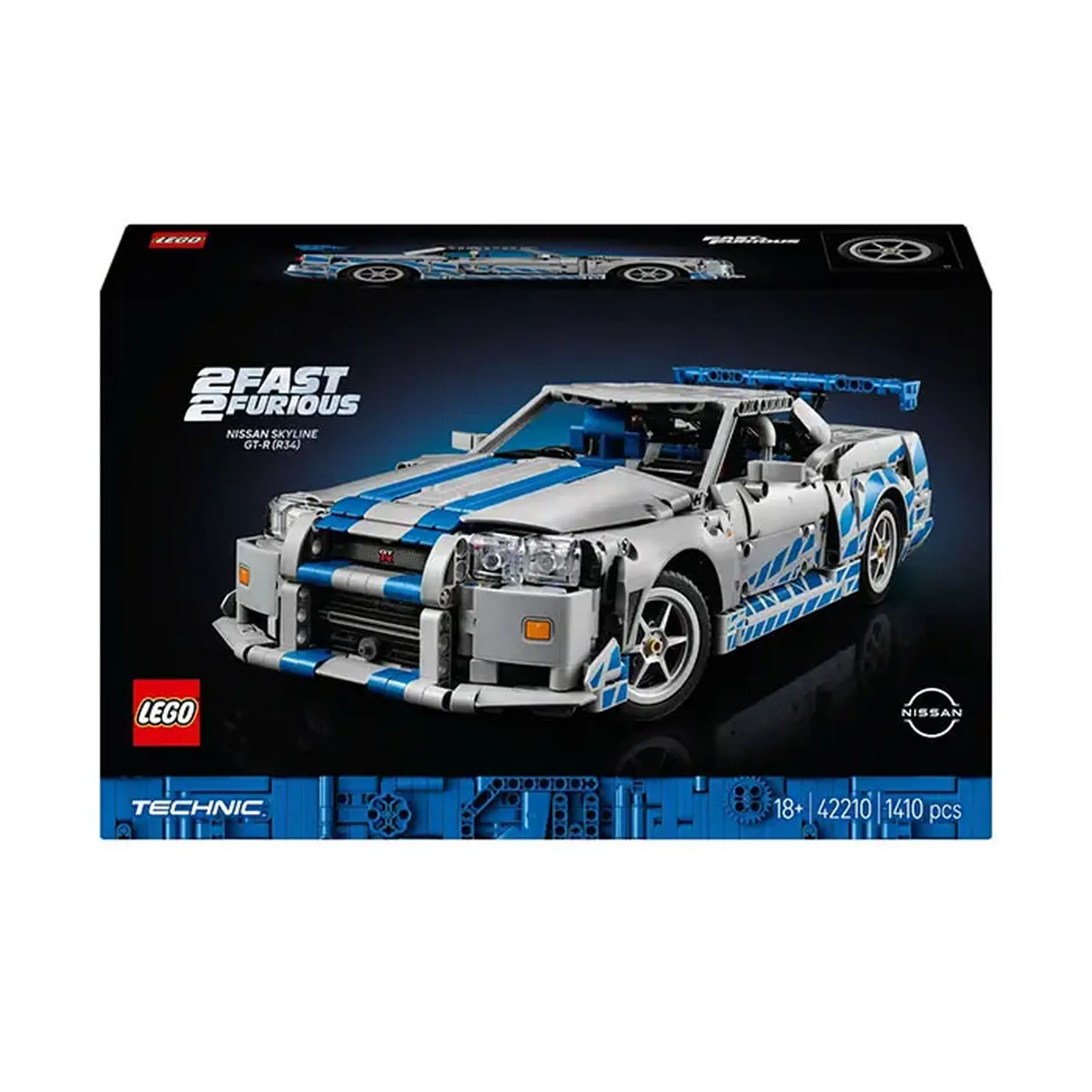 Lego Technic Fast Furious 2: Nissan Skyline Car 42210