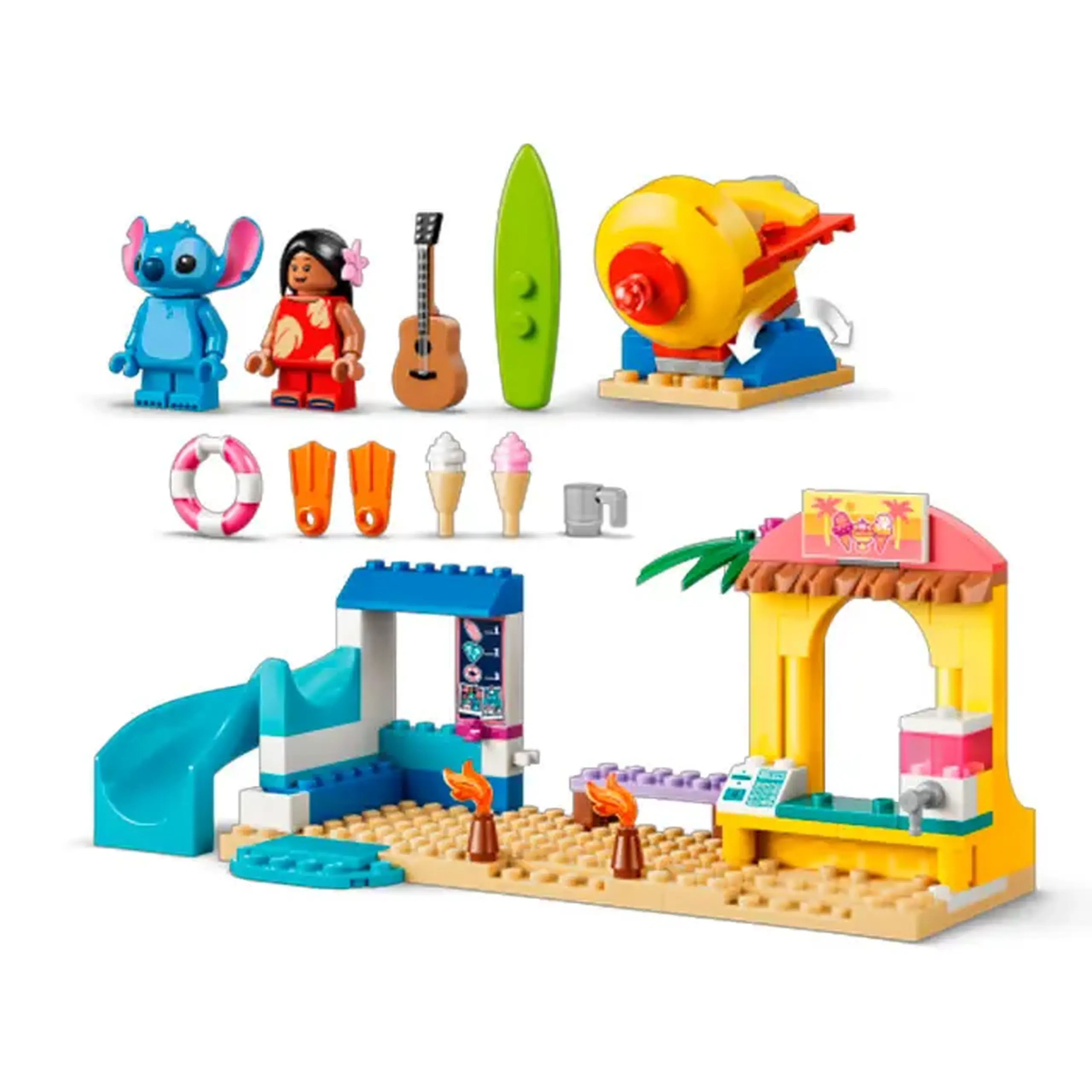 Lego Disney Stitch Distractie pe plaja cu Lilo si Stitch 43280