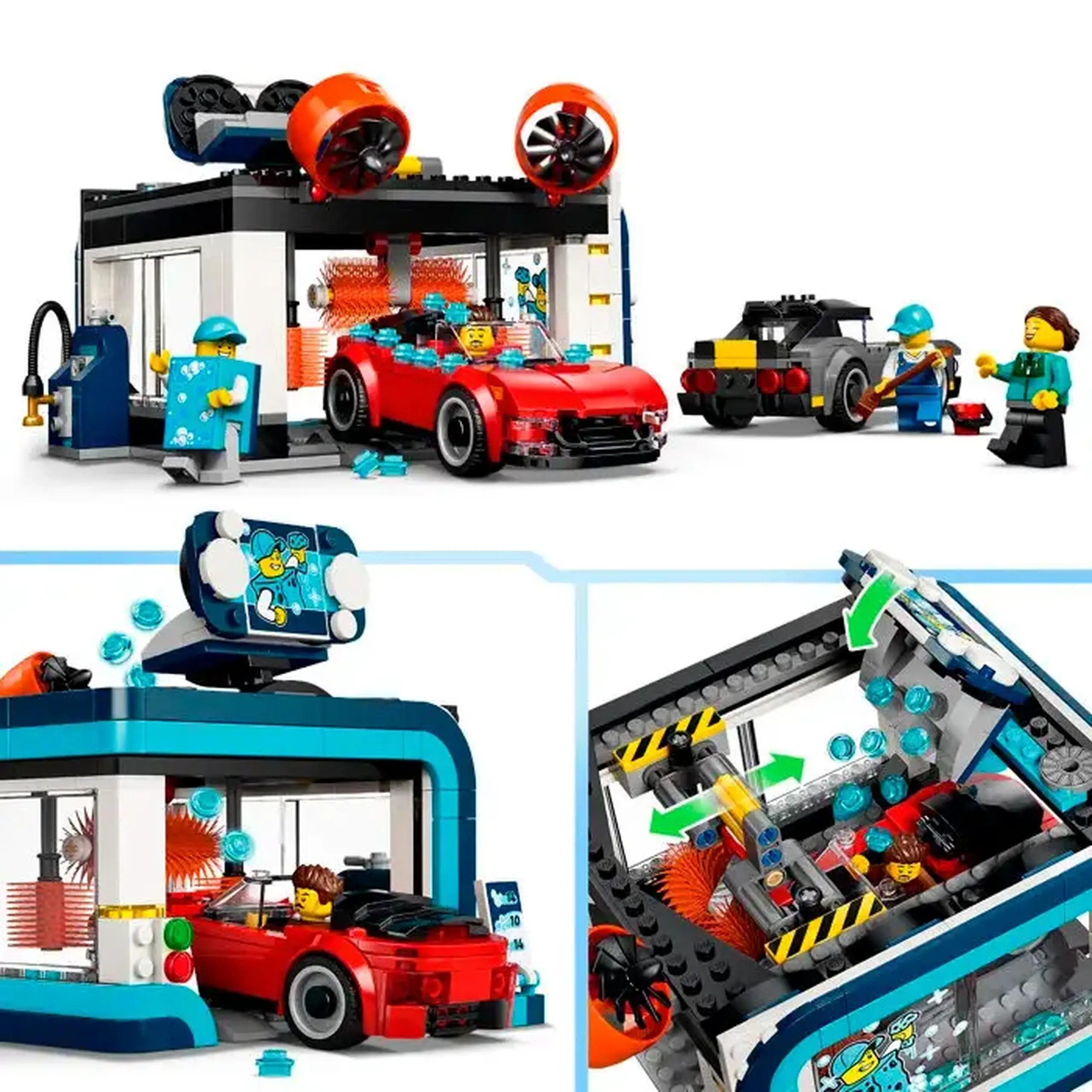 Lego City Spalatorie auto cu trecere prin tunel 60497