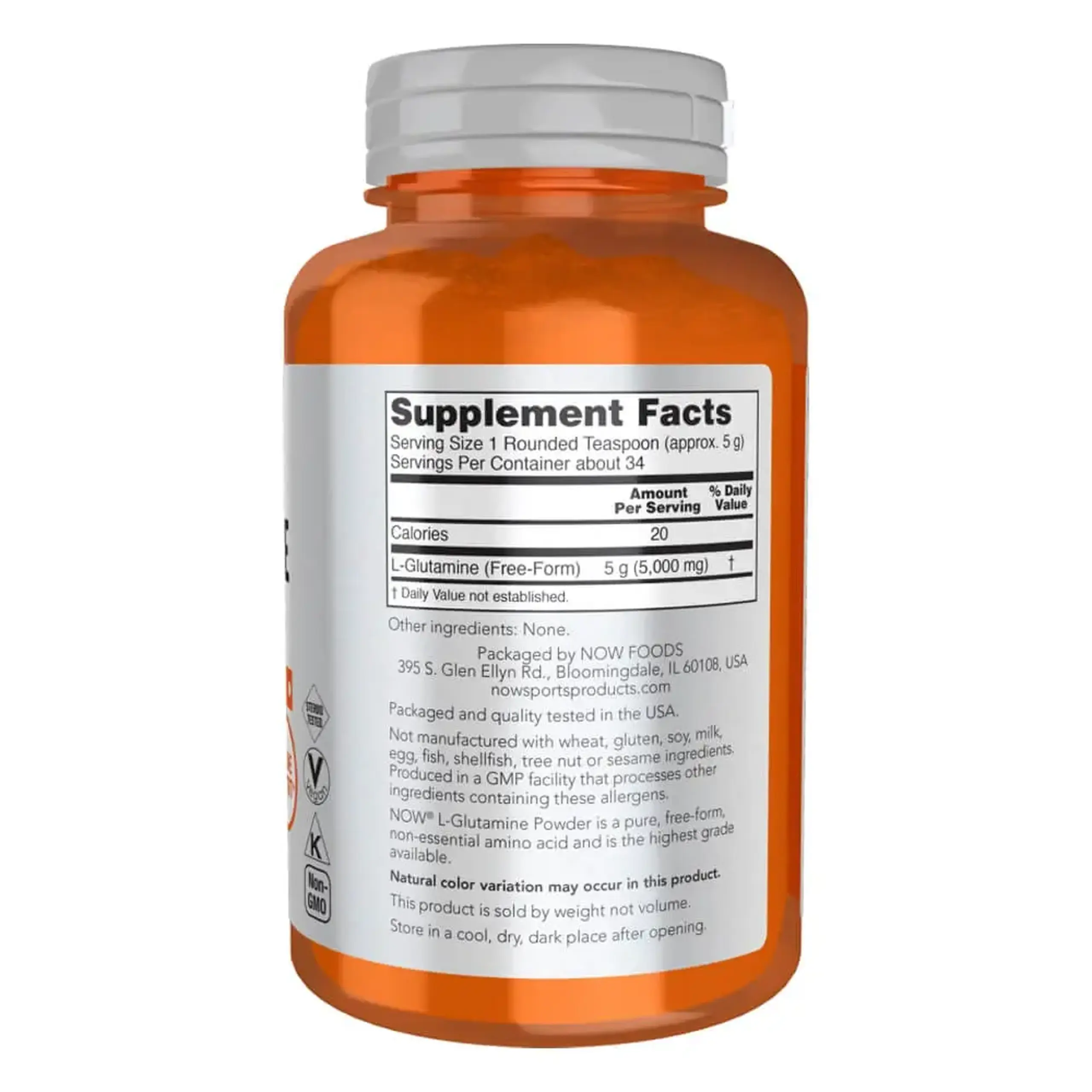 Now Foods, L-Glutamine Powder, 170 gr.