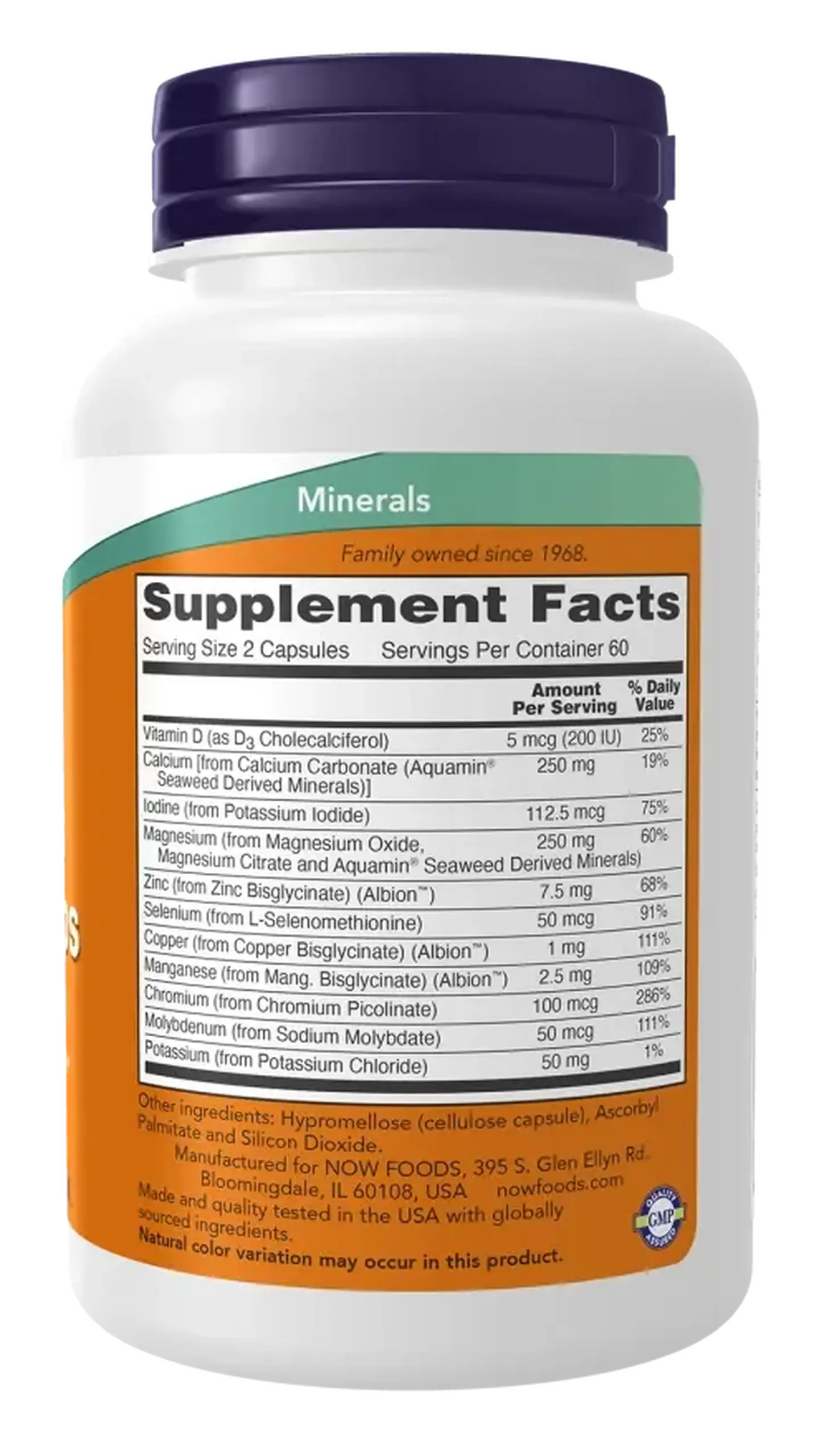 Now Foods, Full Spectrum Mineral Caps, 120 capsule vegetale