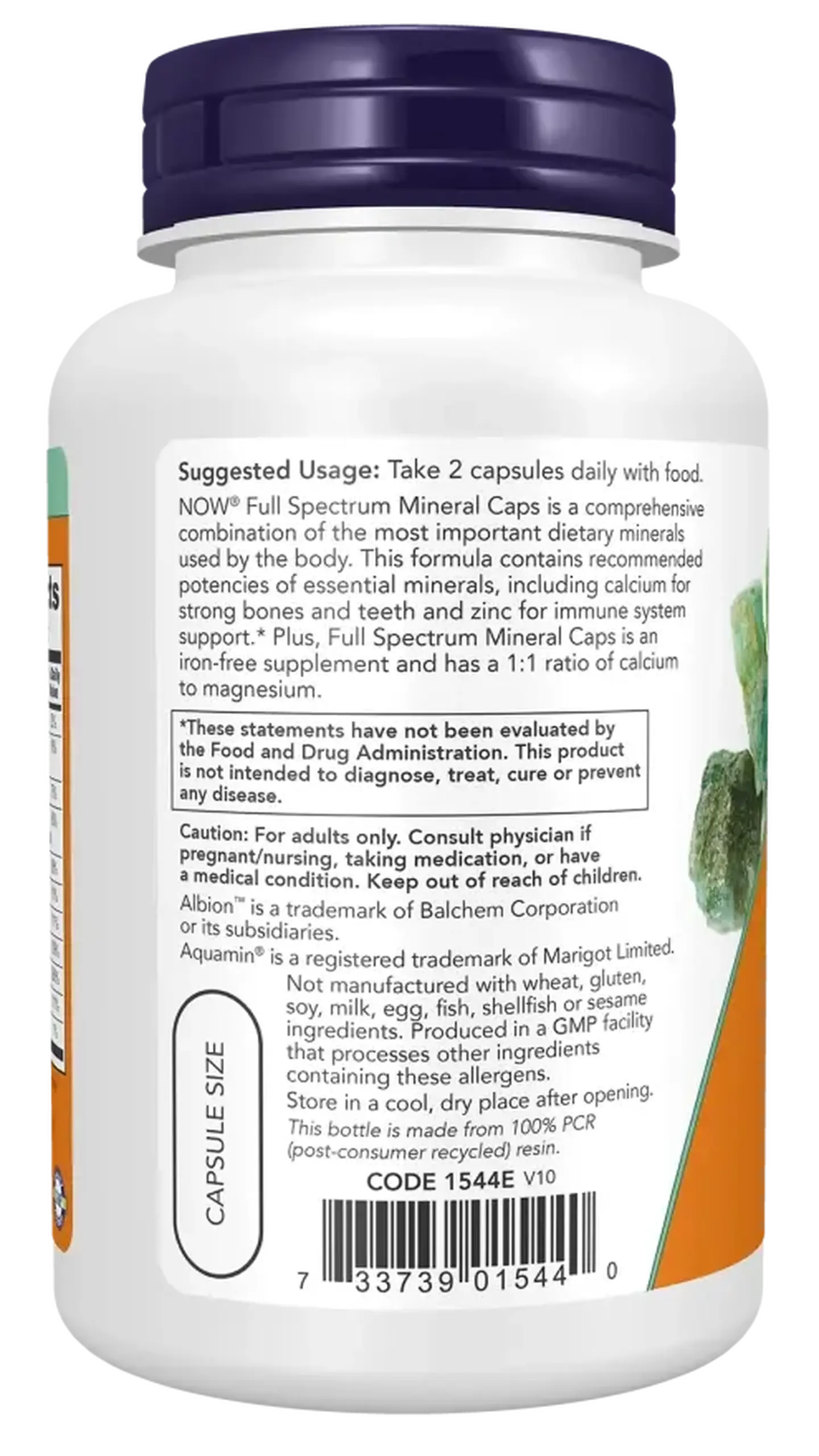 Now Foods, Full Spectrum Mineral Caps, 120 capsule vegetale