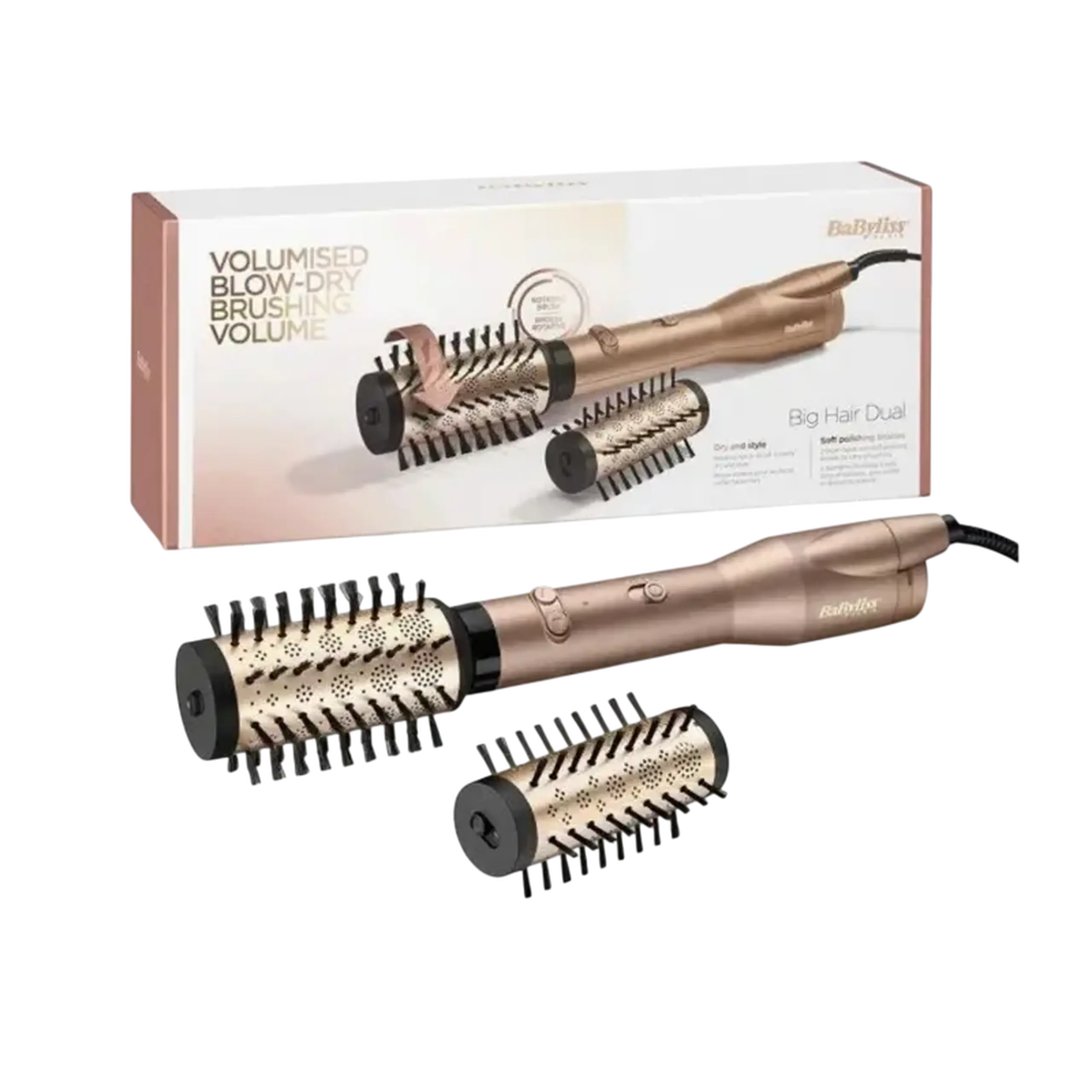 Uscător de păr-perie BaByliss AS953SE, 650W, Auriu