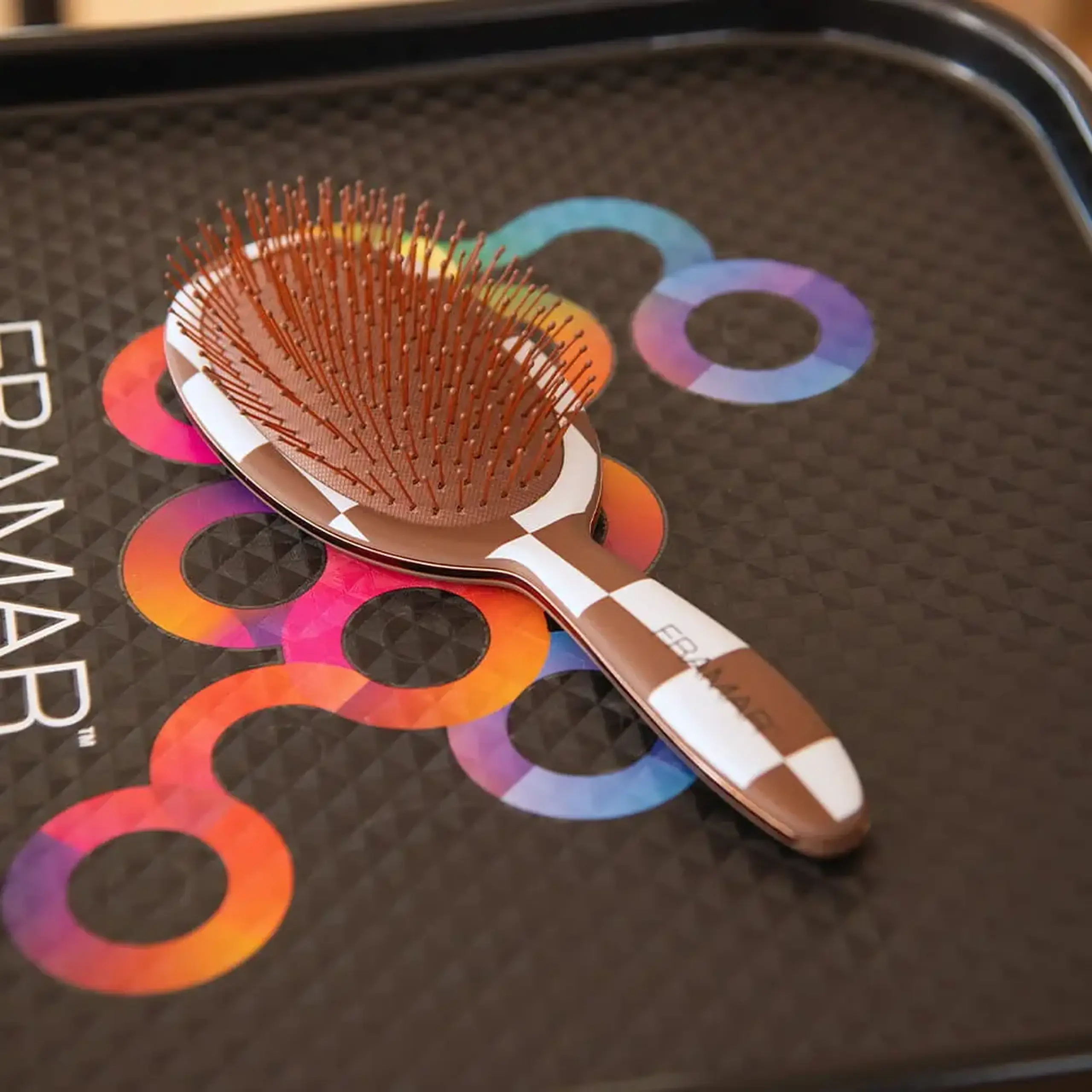 Perie de păr Framar Detangle Brush Chocolate