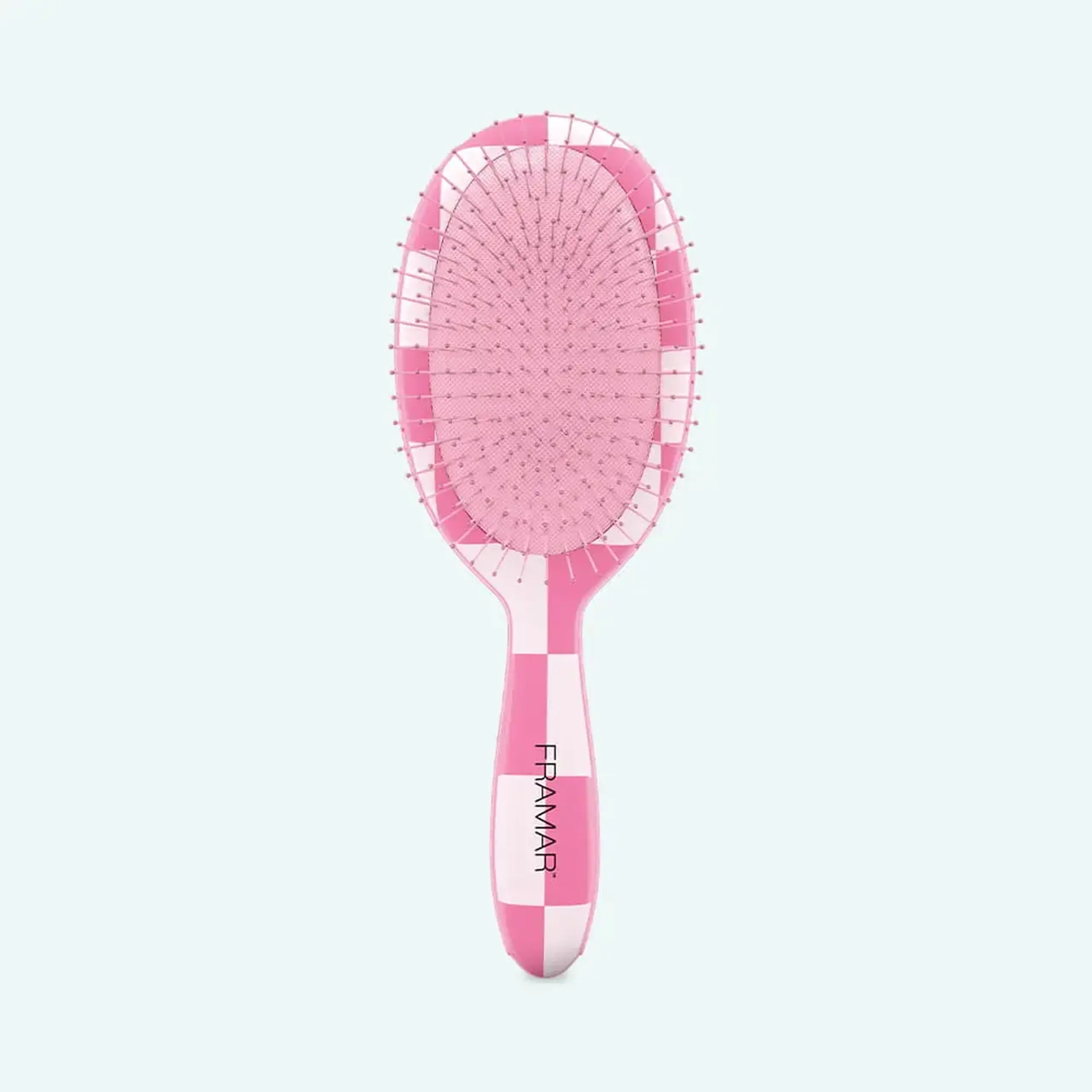 Perie de păr Framar Detangle Brush Checked Out Pink