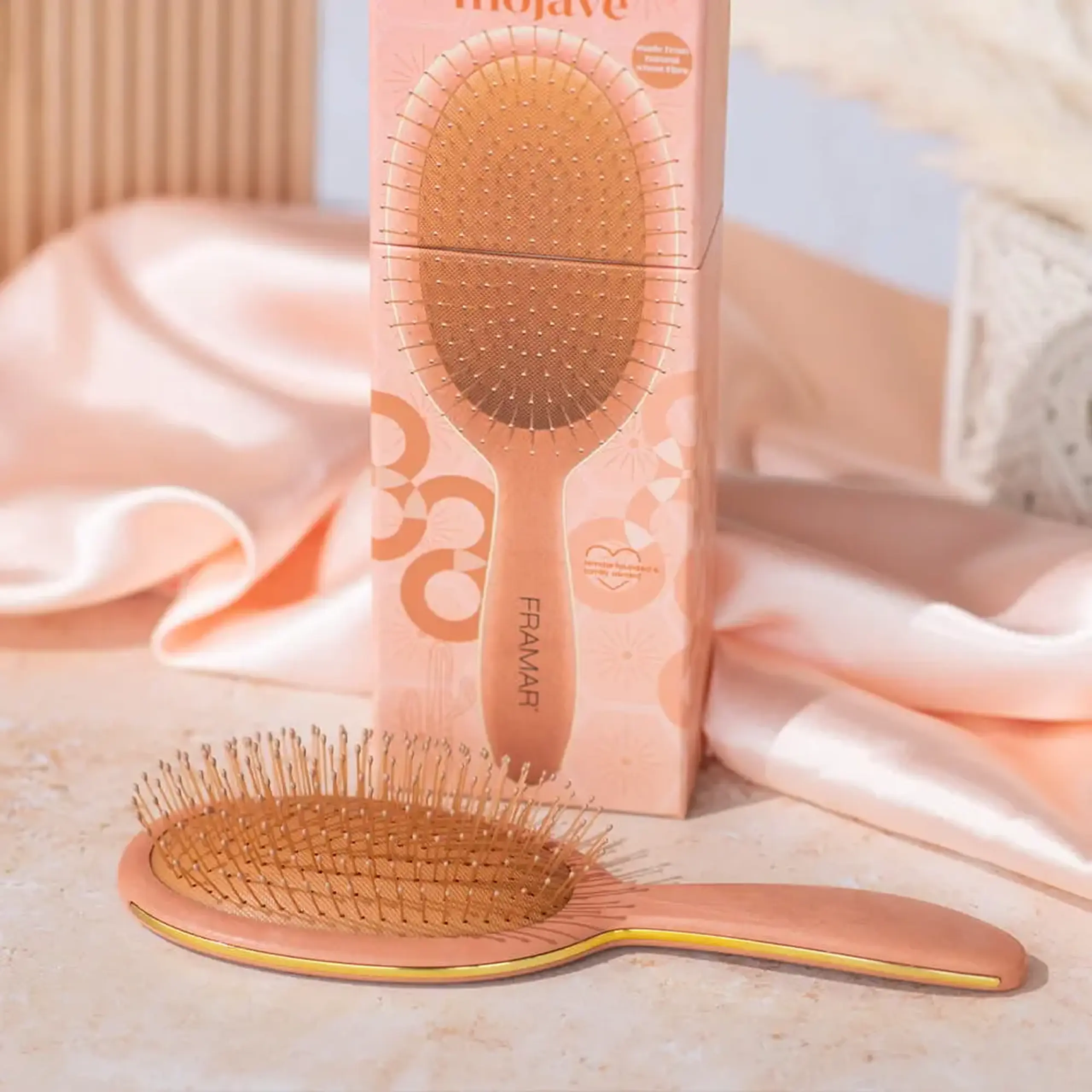 Perie de păr Framar Detangle Brush Golden Hour