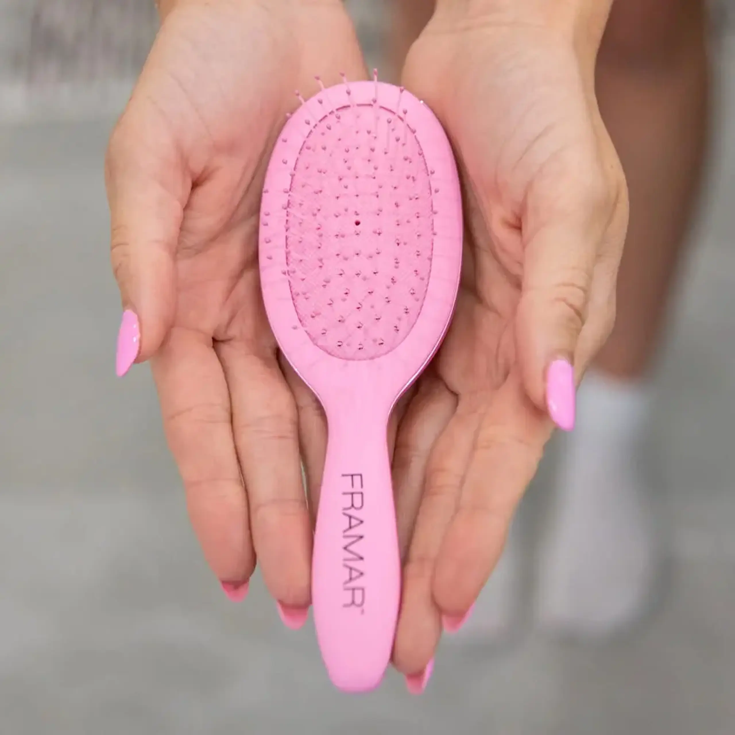 Perie de păr Framar Detangle Brush Mini Pink