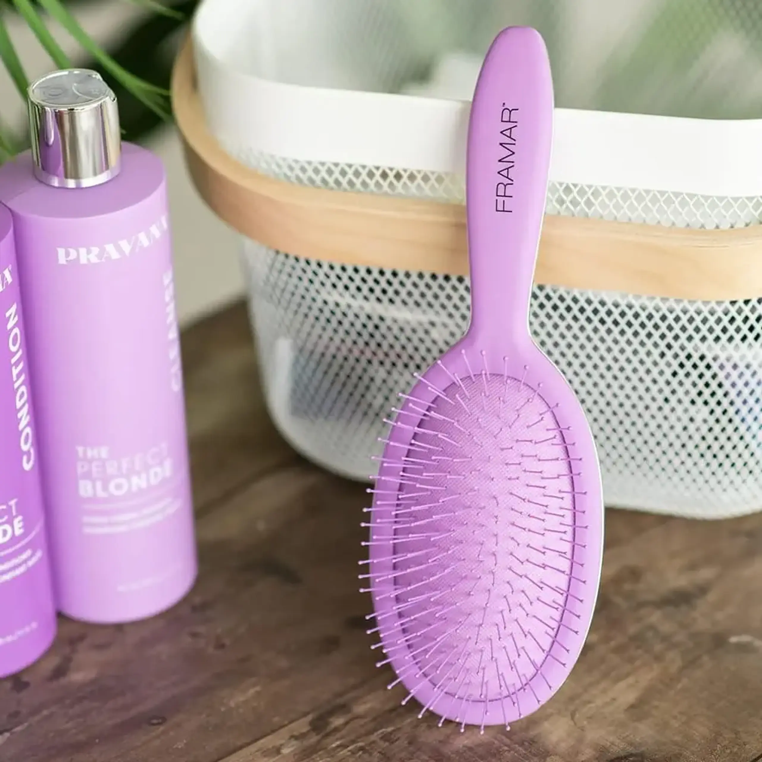 Perie de păr Framar Detangle Brush Purple