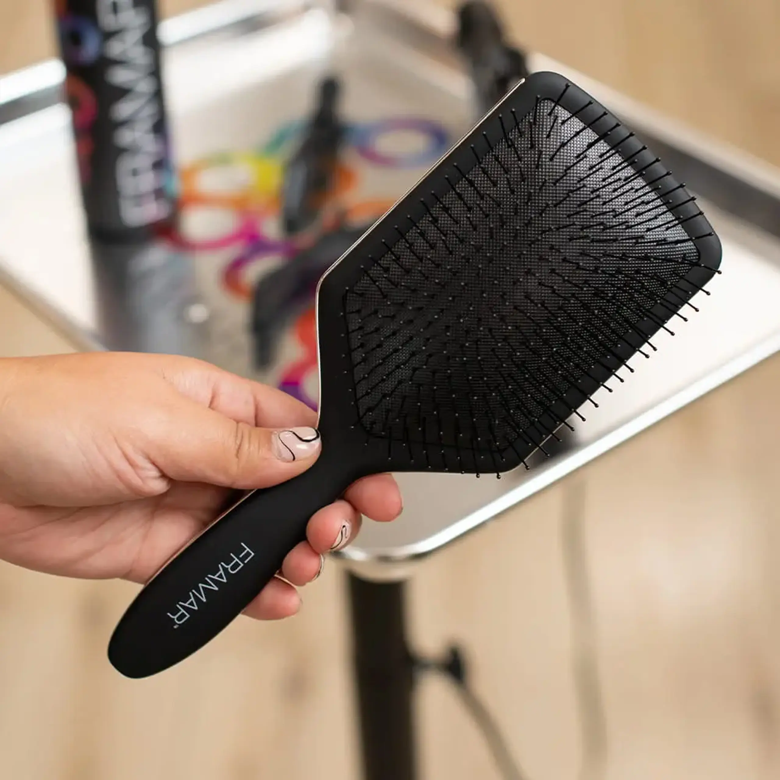 Perie de păr Framar Paddle Brush Black