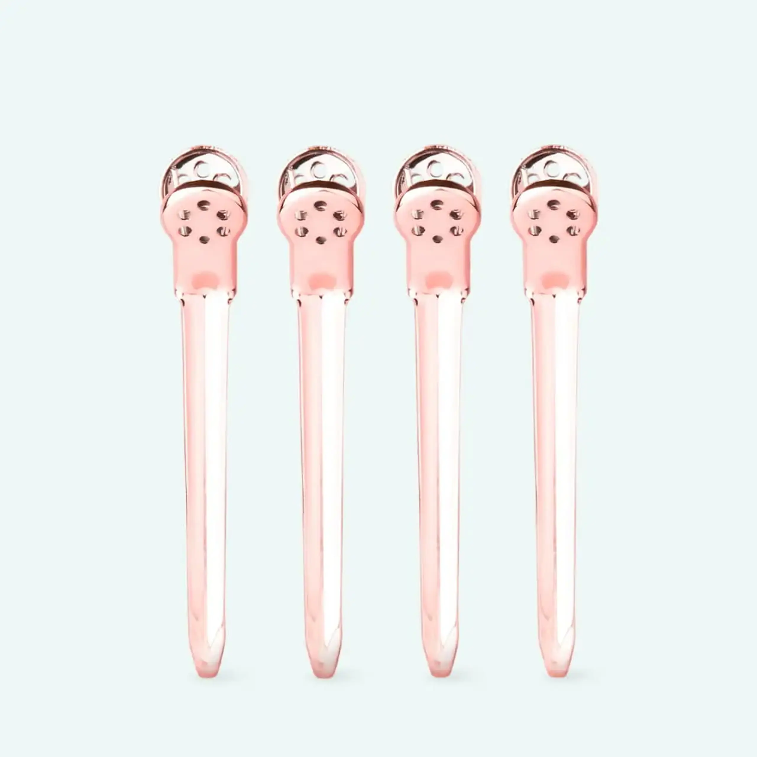 Сlipsuri profesionale pentrufixarea părului Framar Tight Tension Clips – Rose Gold 4pcs