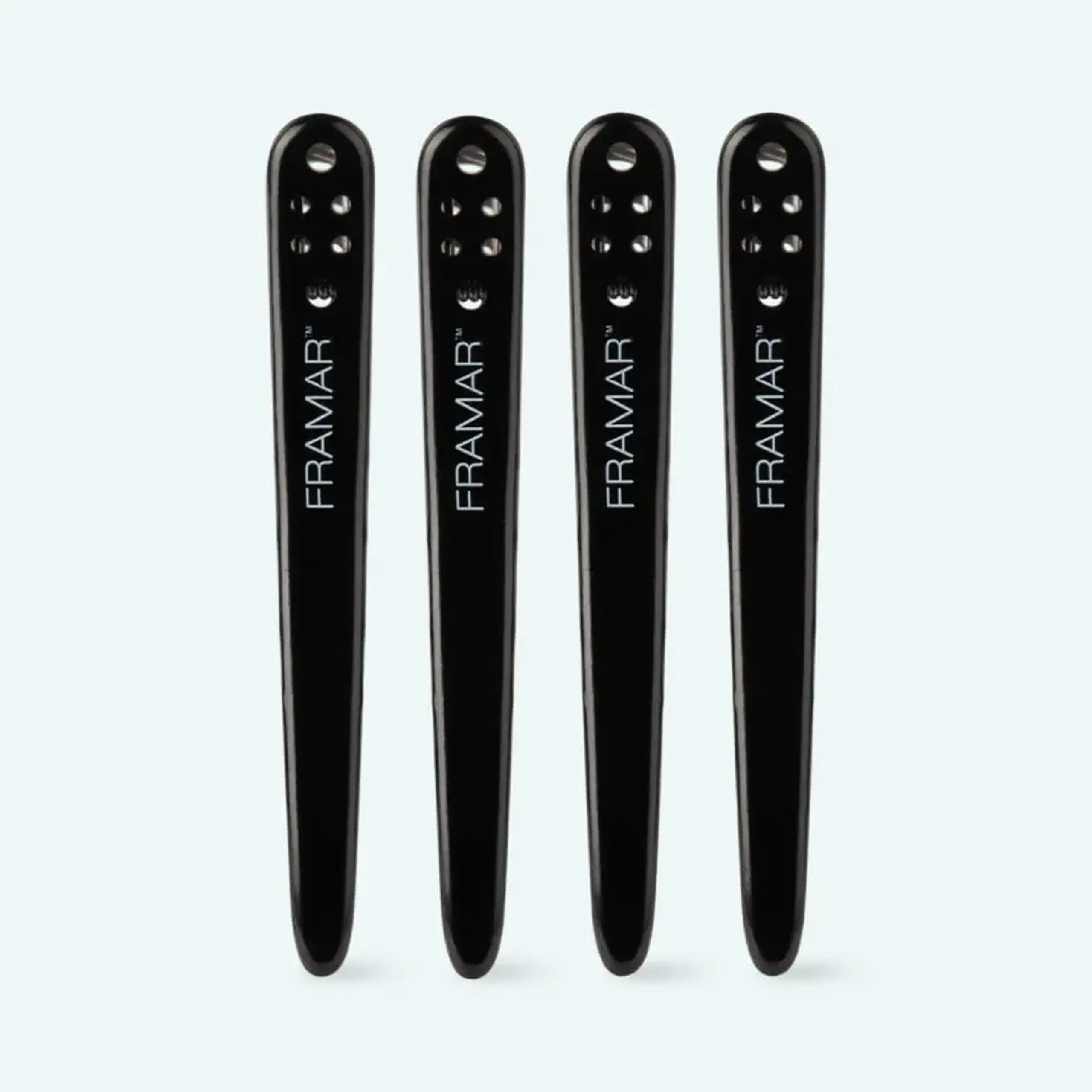 Clipsuri profesionale pentru fixarea părului Framar Big Bite Clips Black 4pcs