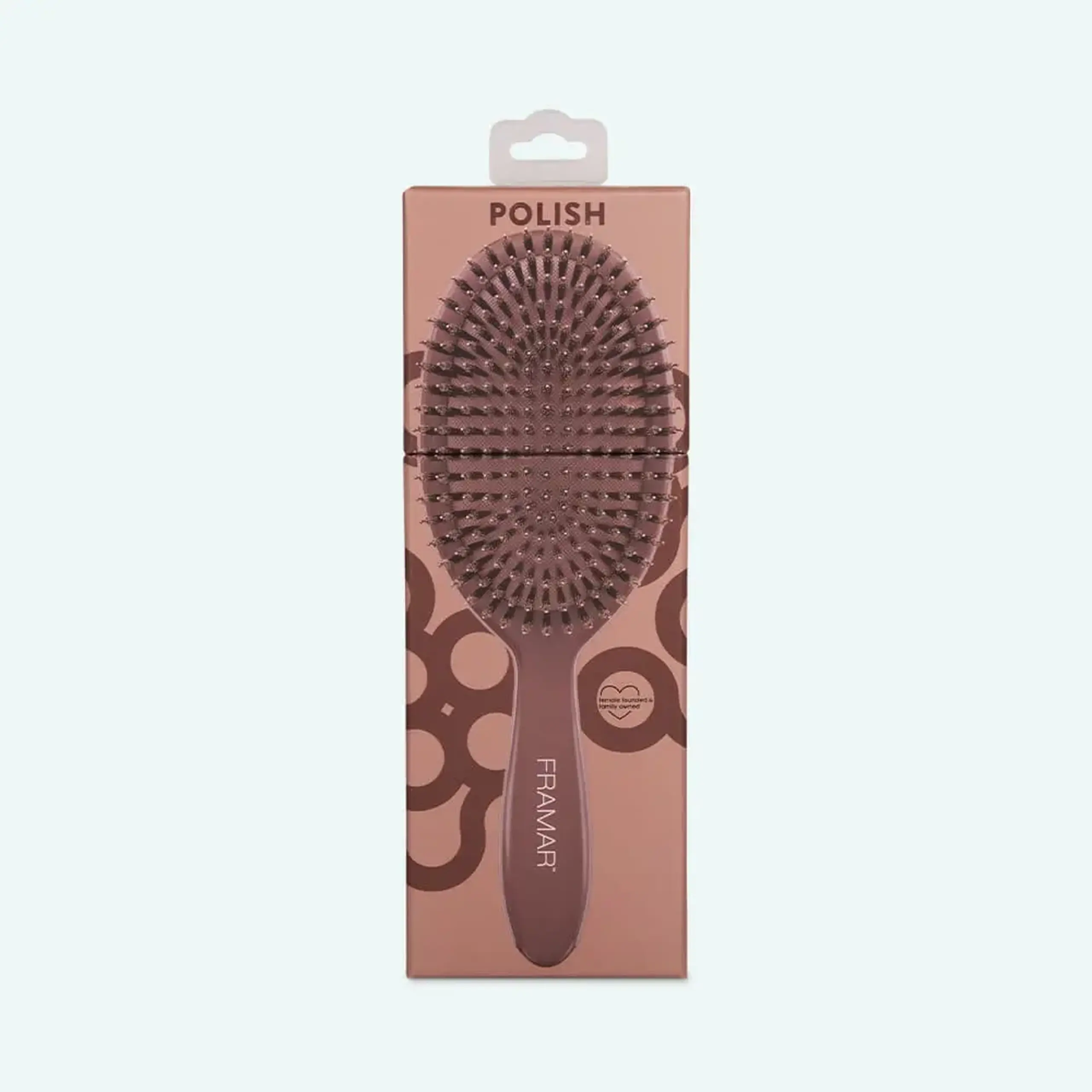 Perie de păr Framar Polish Brush Chocolate