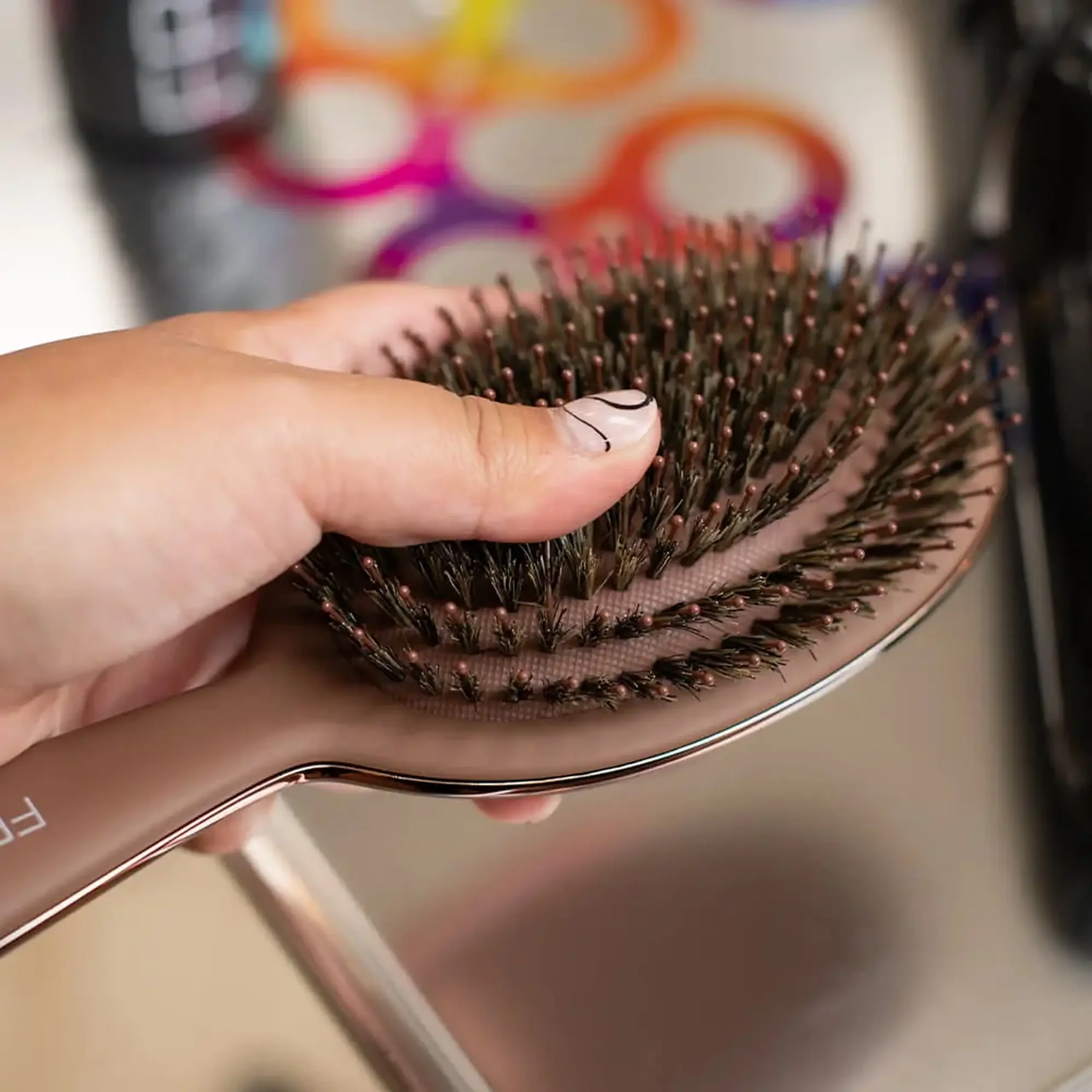 Perie de păr Framar Polish Brush Chocolate