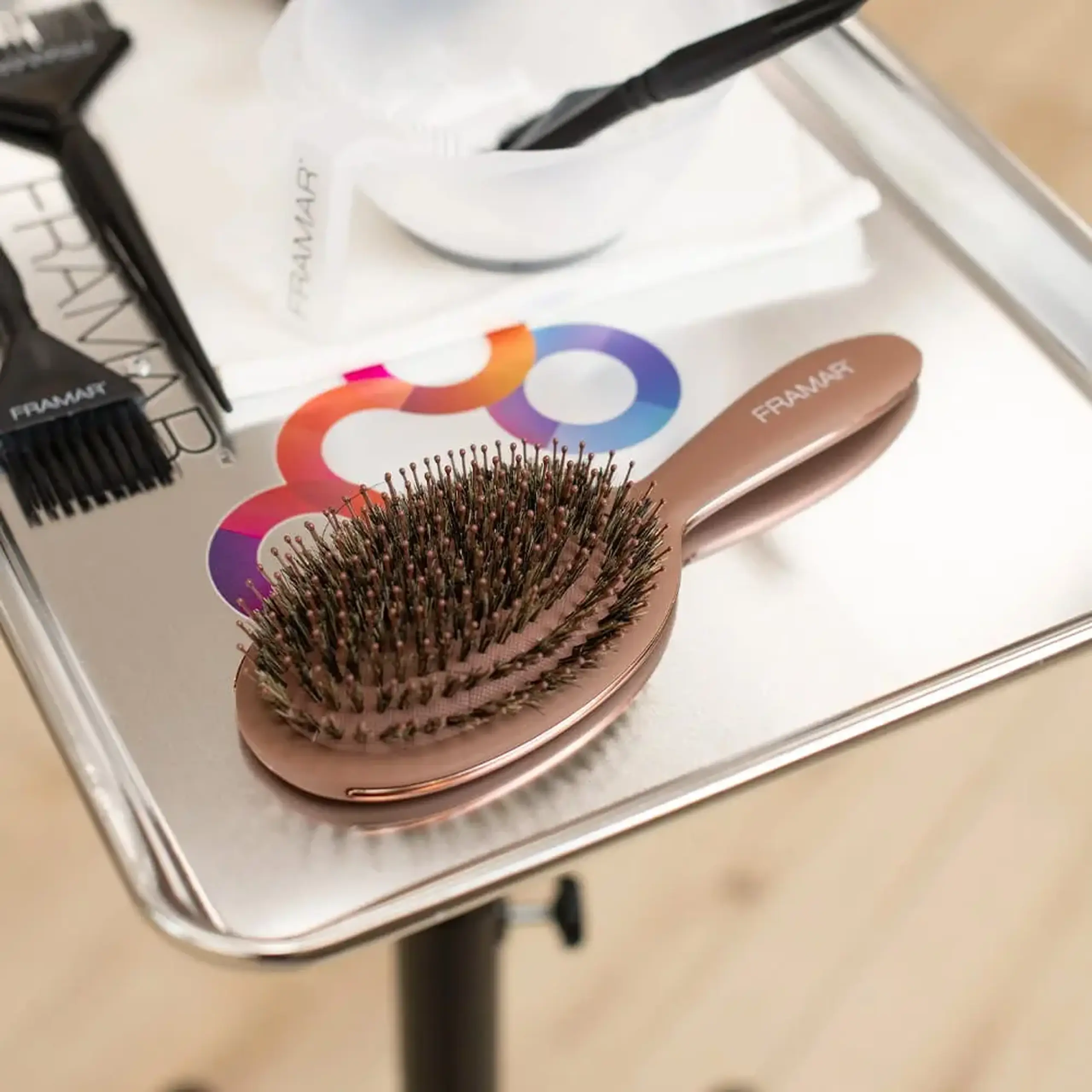 Perie de păr Framar Polish Brush Chocolate