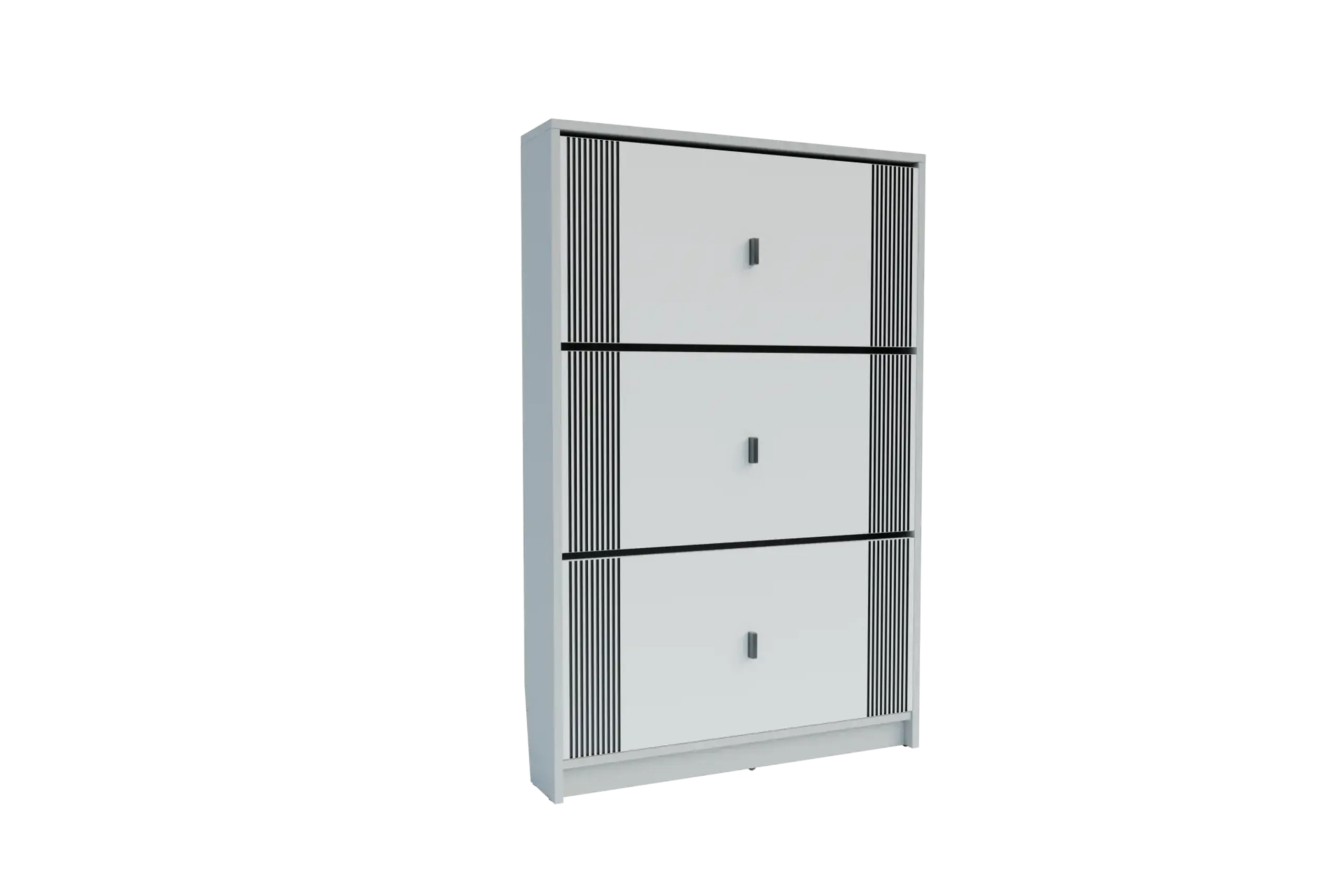 Comoda pentru pantofi 4home Lite, 80x120x17 cm, Nimfea Alba, cu frezare
