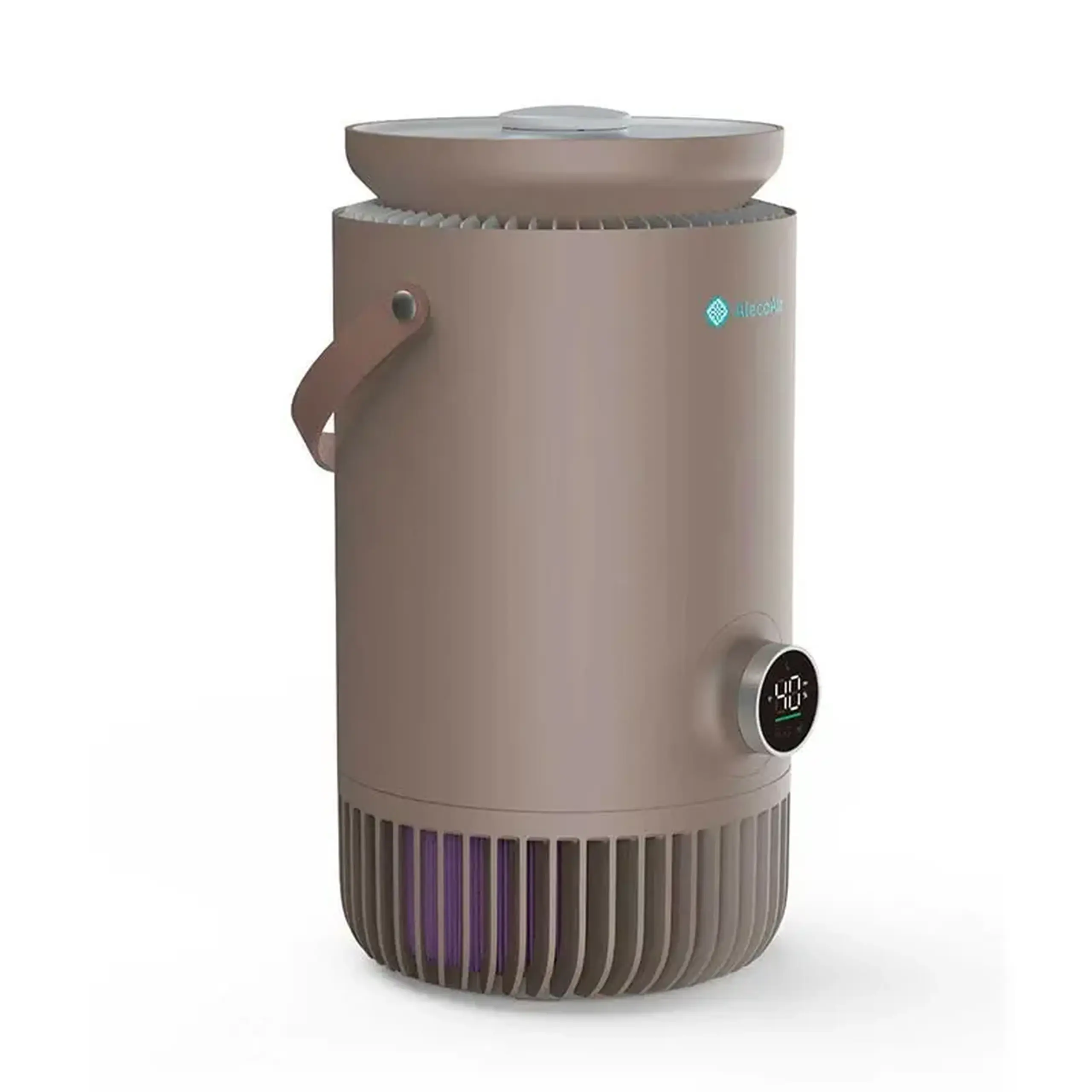 Purificator si Umidificator AlecoAir PU30 NUO Coffee, WiFi, Capacitate Umidificare 400 ml/h, True HEPA H13, Lampa UV-C, Ionizare