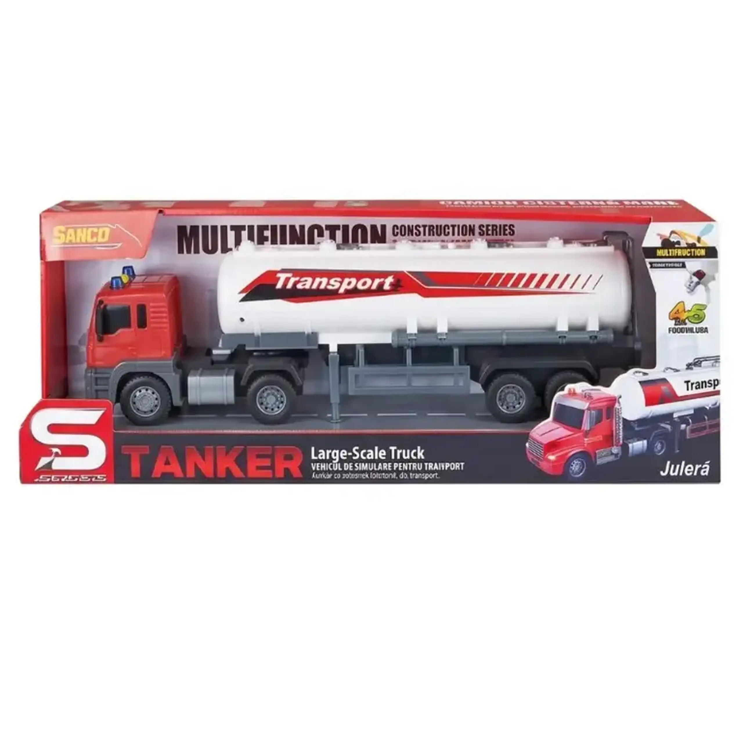 Camion cisterna de jucarie, cu frictiune, lumini si sunete81510