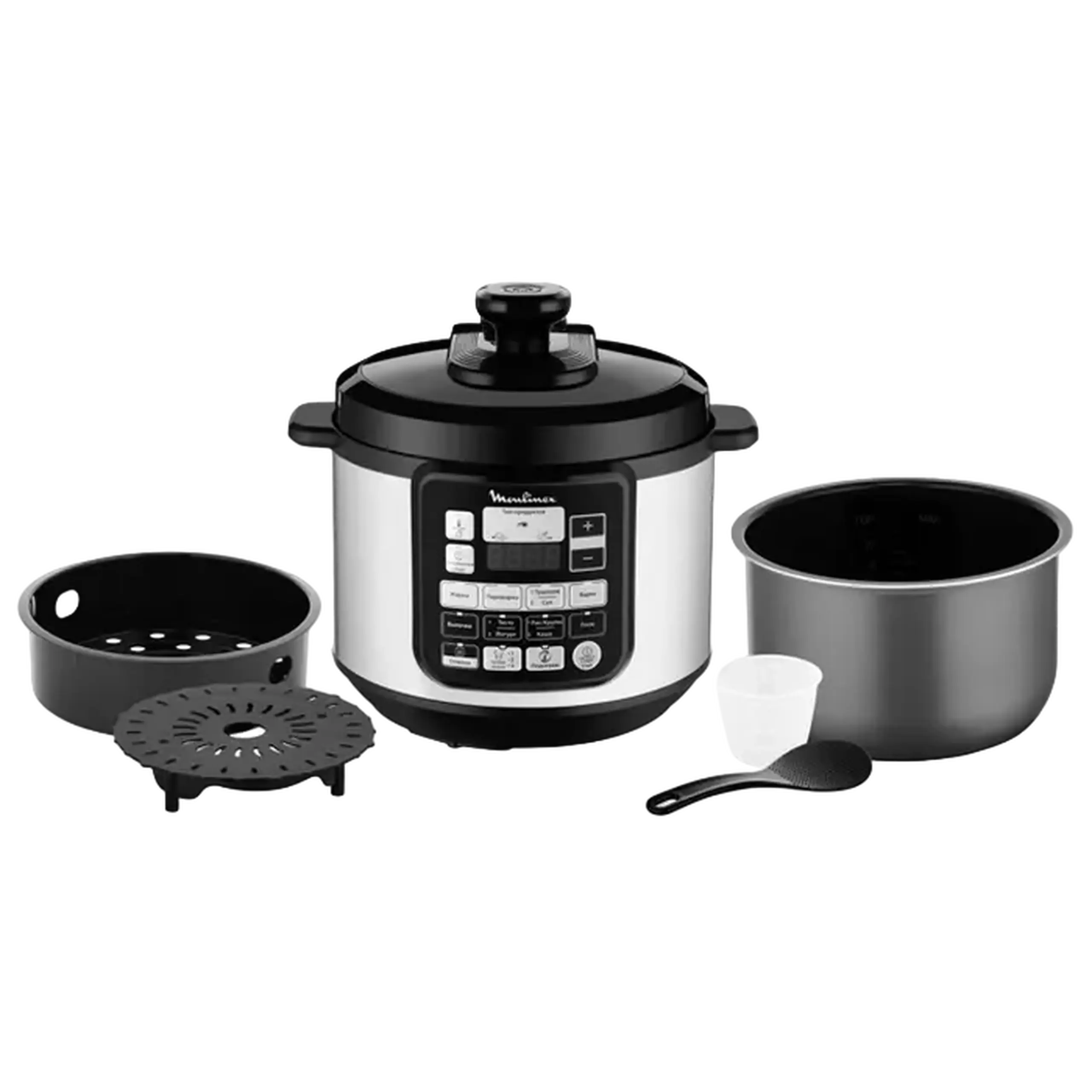 Aparat de gătit multifuncțional Moulinex CE620D34, Negru / Oțel Inoxidabil