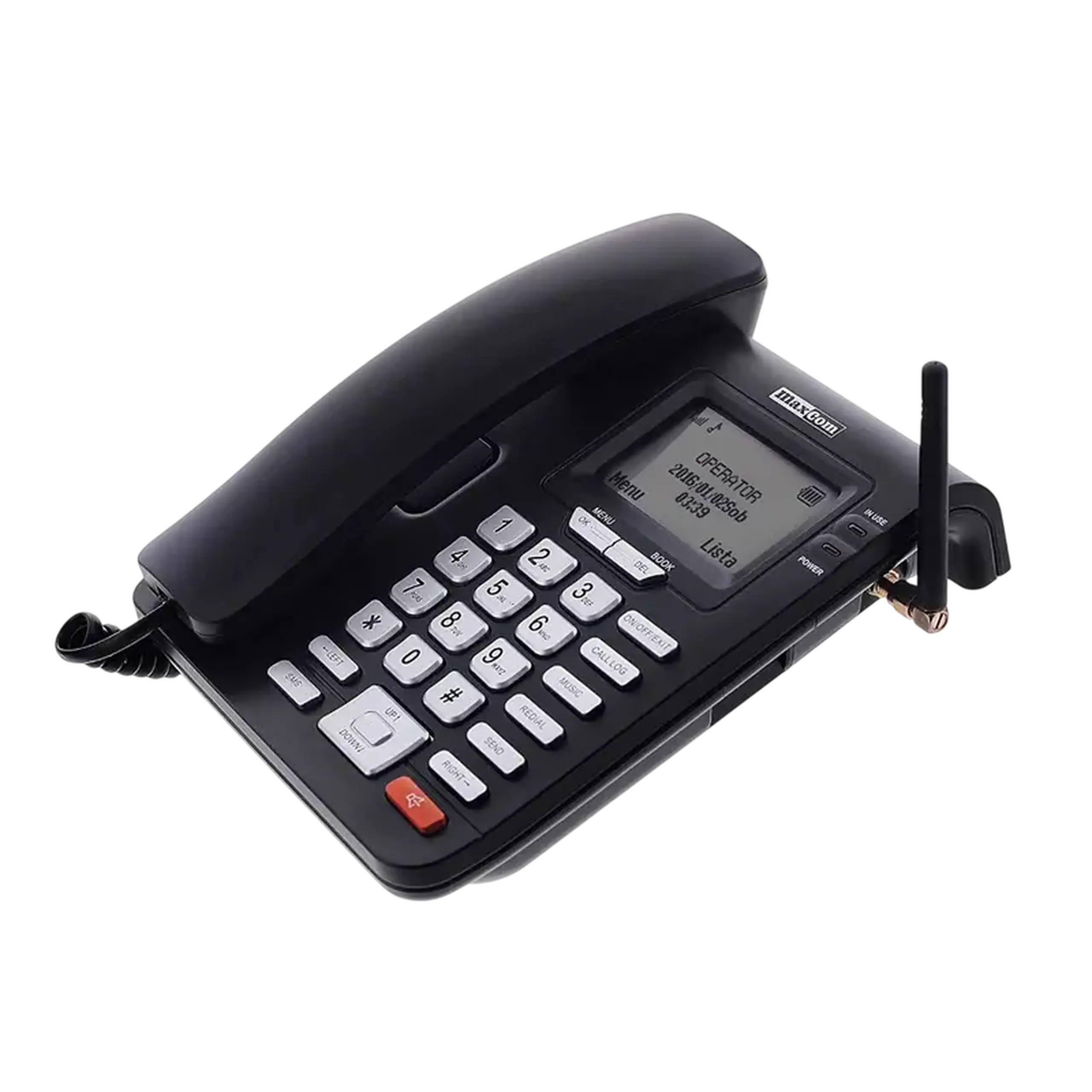 MAXCOM TELEFON FIX MM28DHS+GSM Black