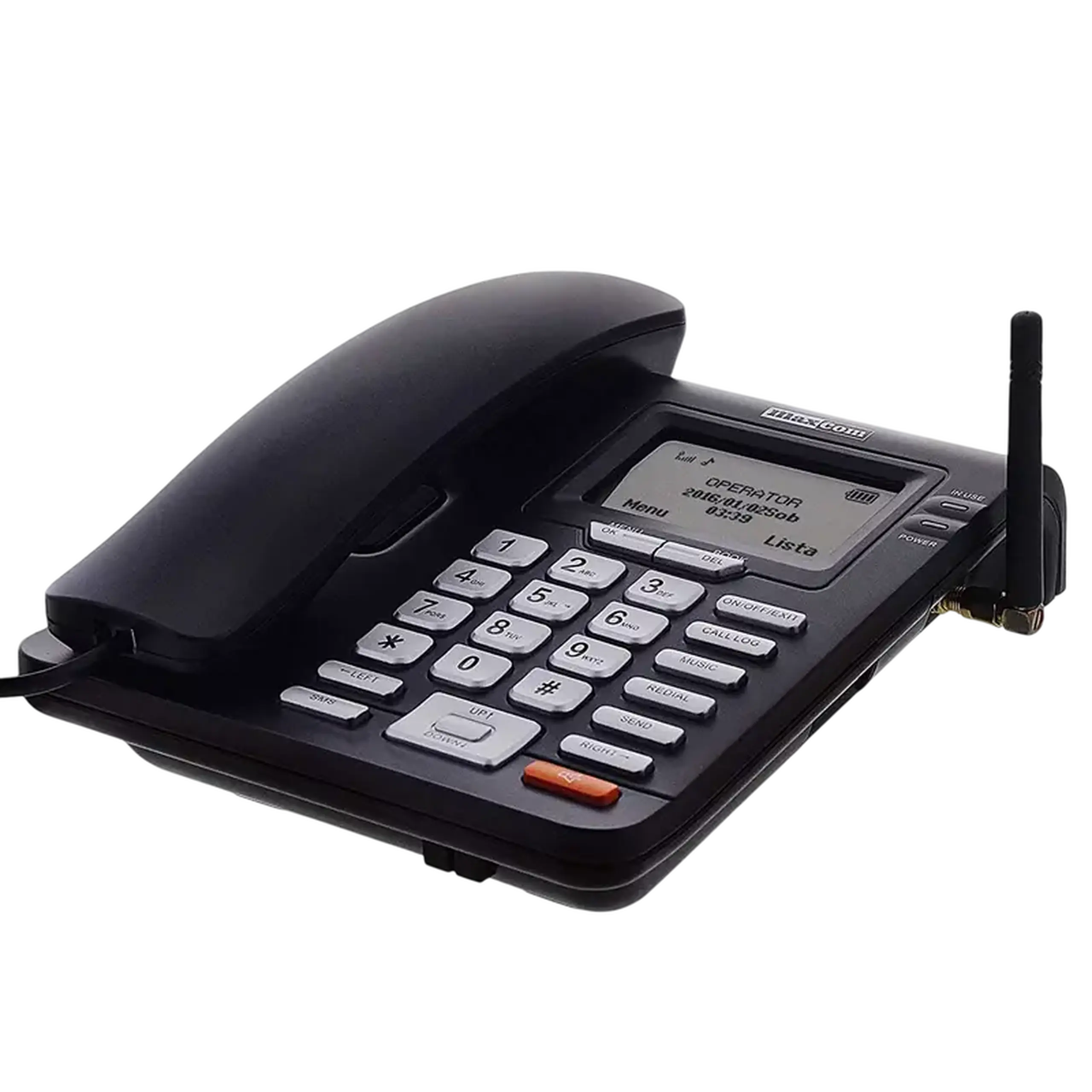 MAXCOM TELEFON FIX MM28DHS+GSM Black