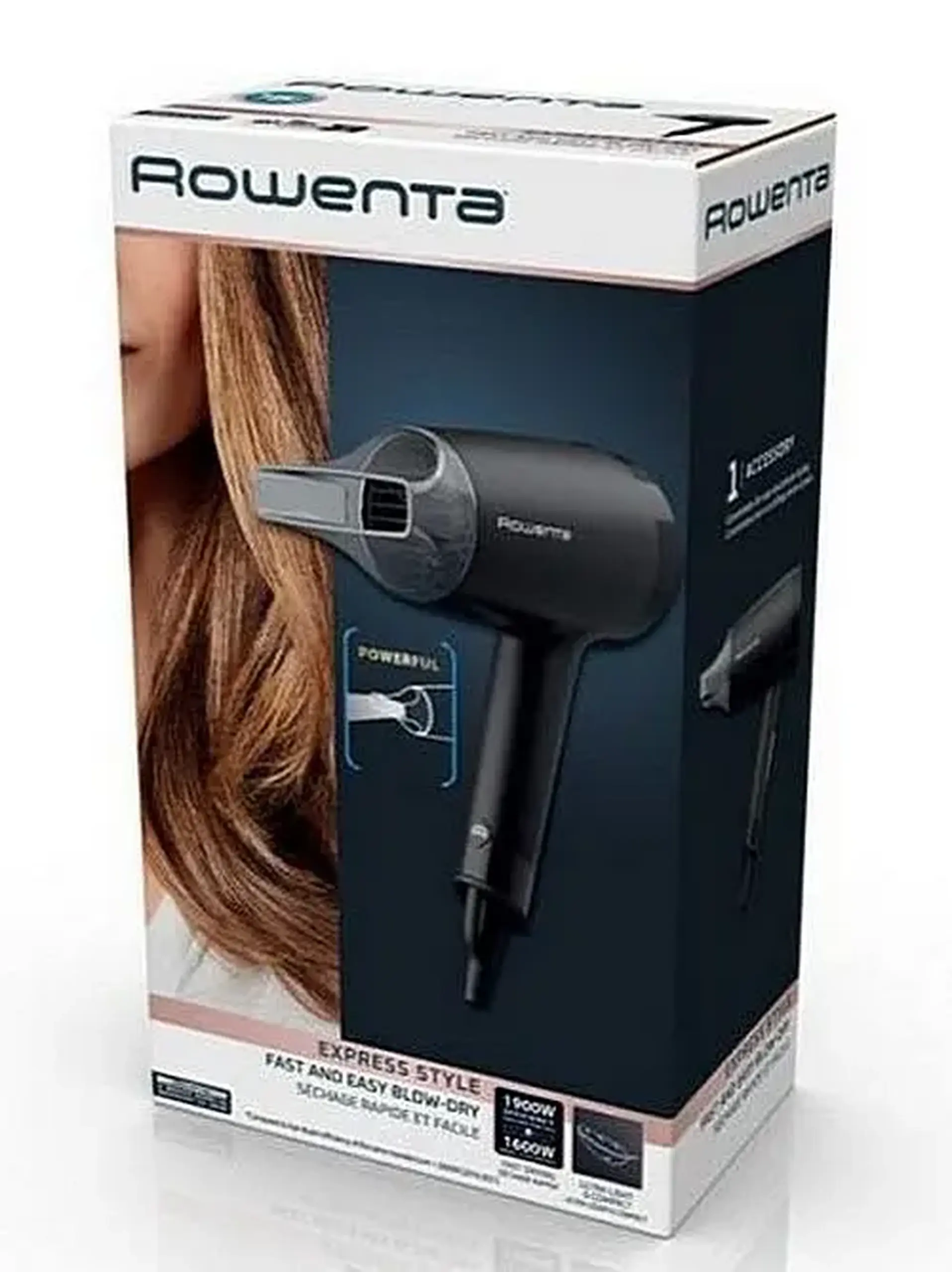 Uscător de păr Rowenta Express Style Blow-Dryer CV1801F0, 1600 W, Negru
