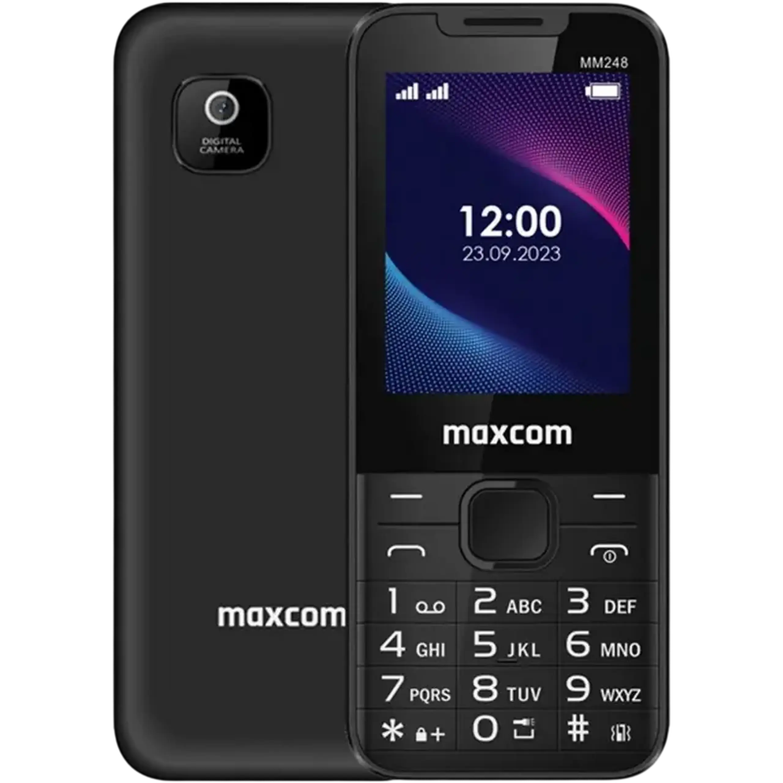 Telefon mobil MaxCom MM248, 48MB/0,06GB, Negru