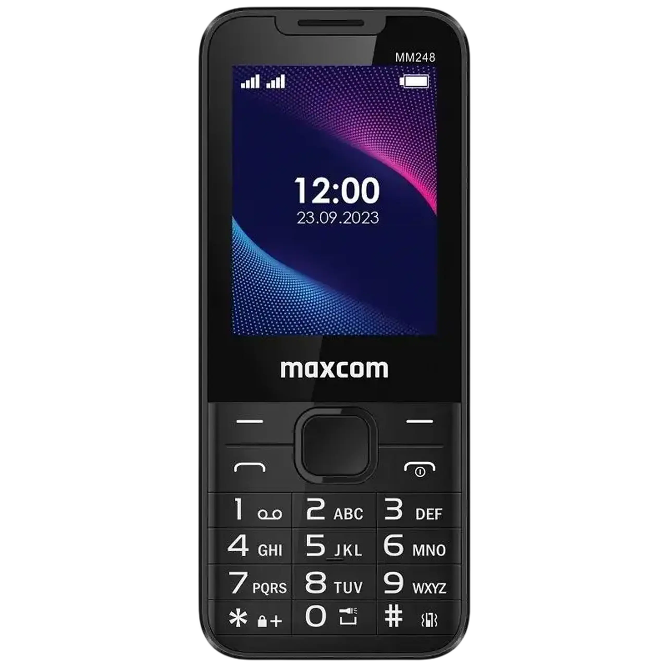Telefon mobil MaxCom MM248, 48MB/0,06GB, Negru