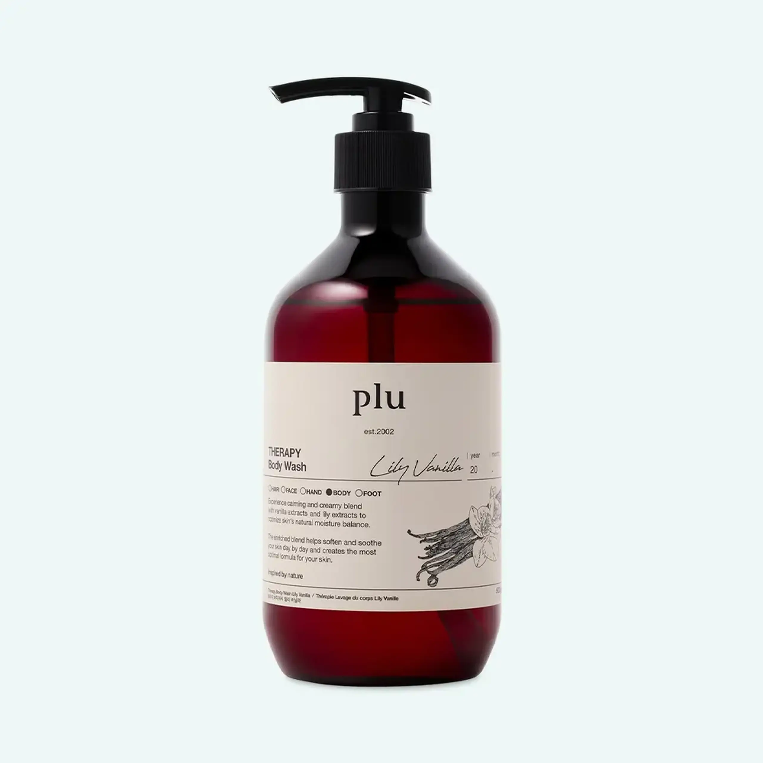 Gel de duș parfumat PLU Therapy Body Wash Lily Vanilla 500 g