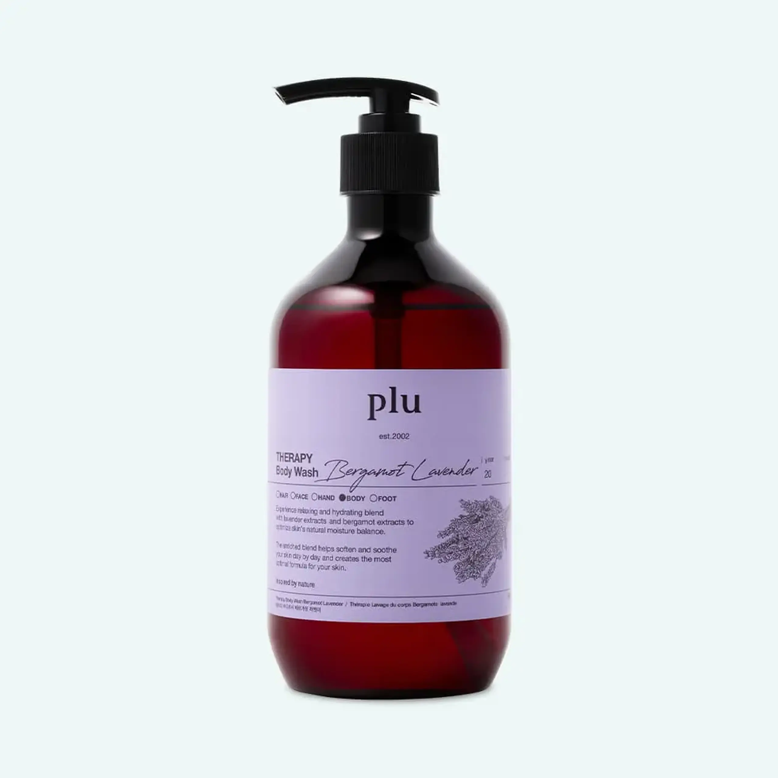 Gel de duș aromatic PLU Therapy Body Wash Bergamot Lavender 500 g