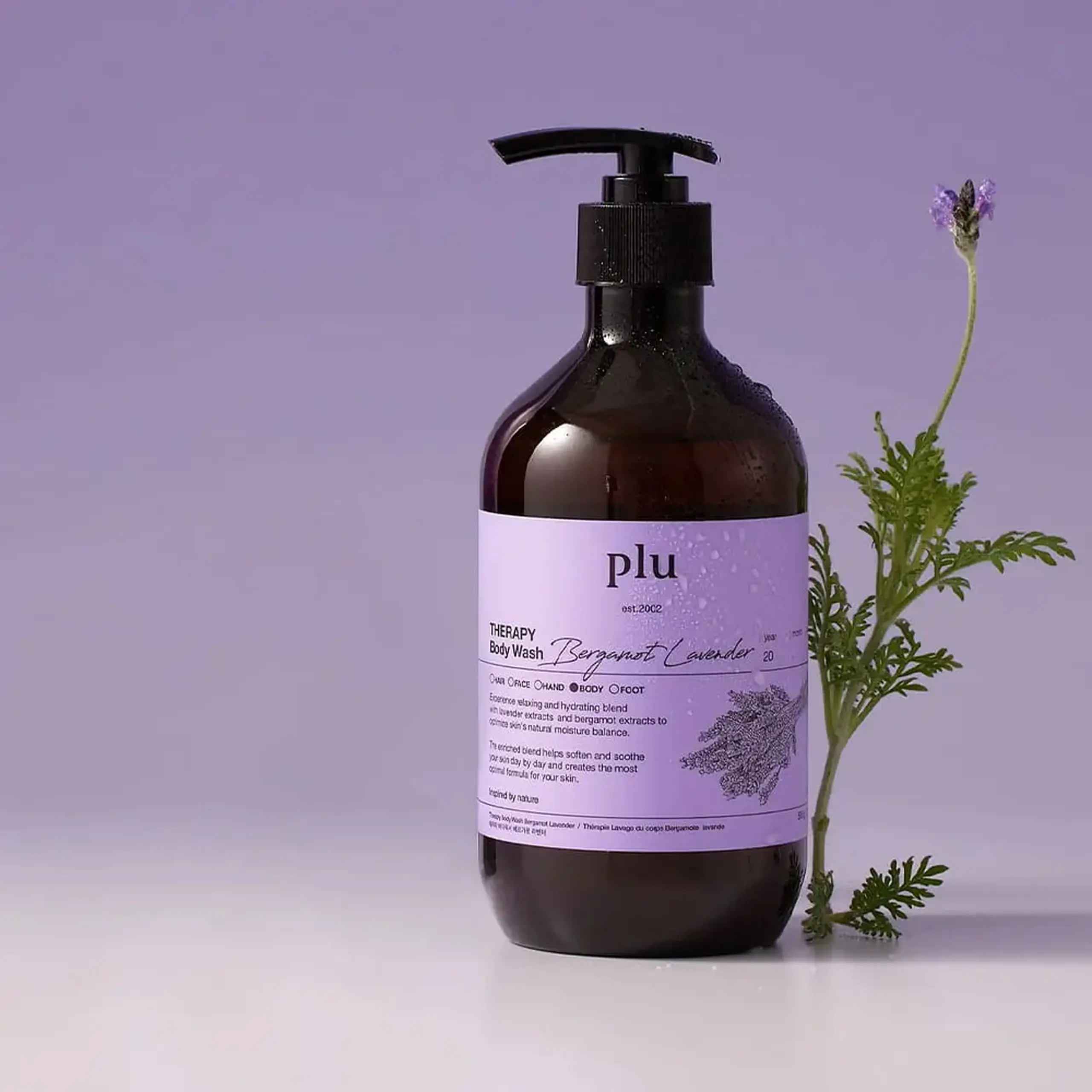 Gel de duș aromatic PLU Therapy Body Wash Bergamot Lavender 500 g