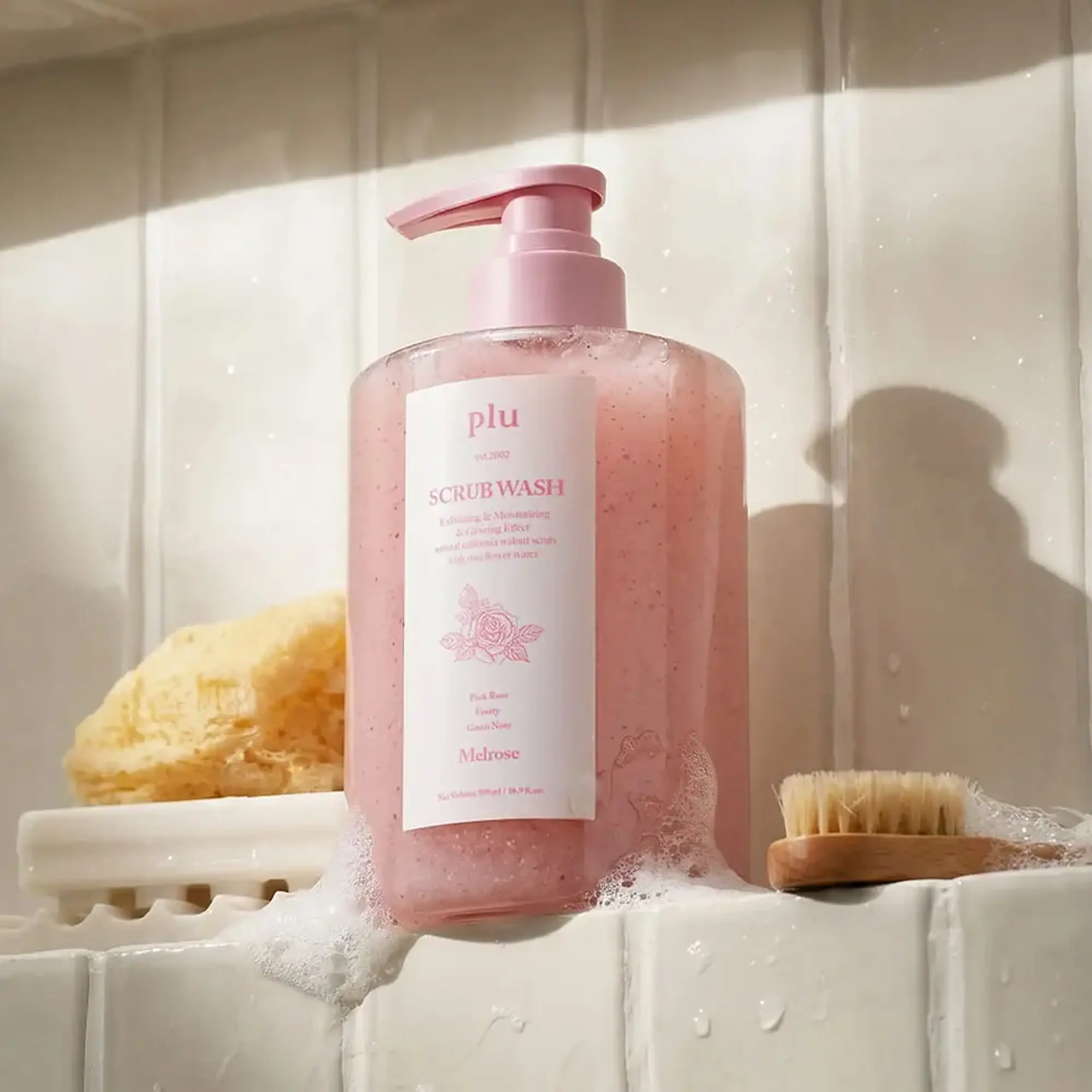 Gel de duș exfoliant pentru corp PLU Scrub Wash Melrose 500 g
