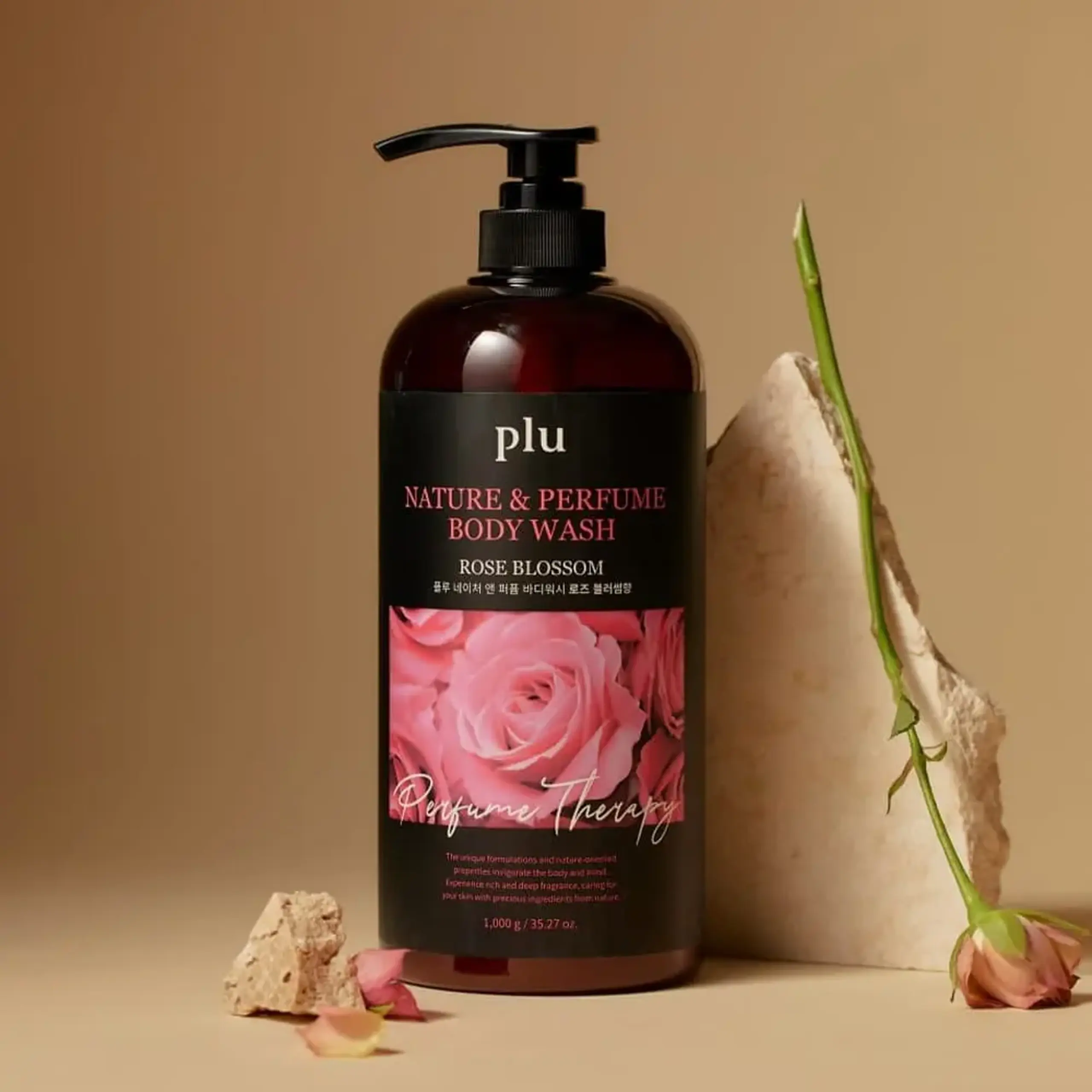 Gel de duș parfumat pentru corp PLU Nature &amp; Perfume Body Wash Rose Blossom 1000 g