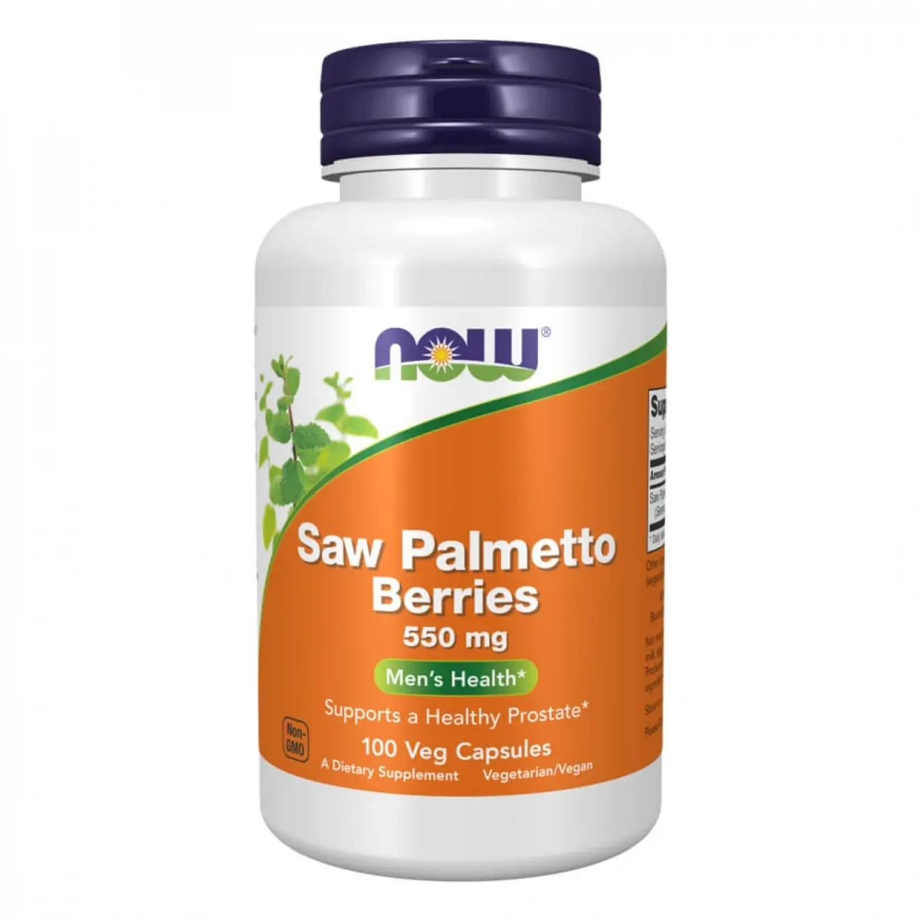 Now Foods, Saw Palmetto 550 mg, 100 capsule vegetale