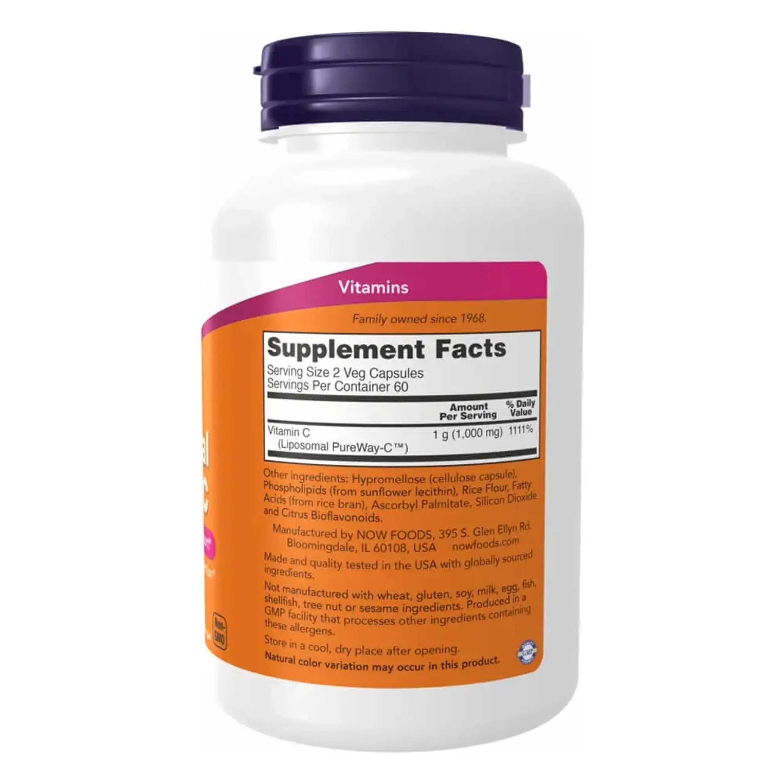Now Foods, Liposomal Vitamin C, 120 capsule vegetale