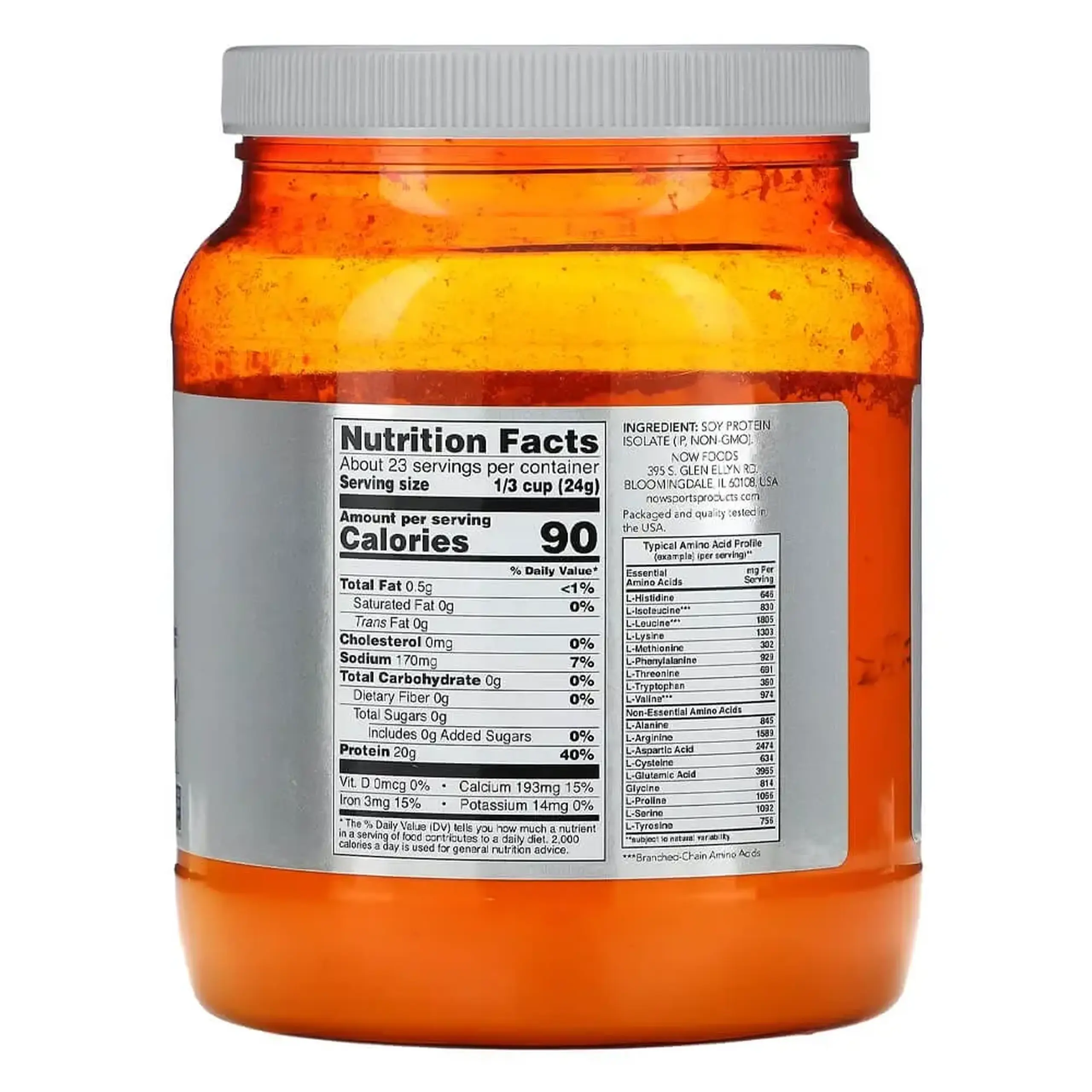 Now Foods, Soy Protein Isolate, 544 gr.