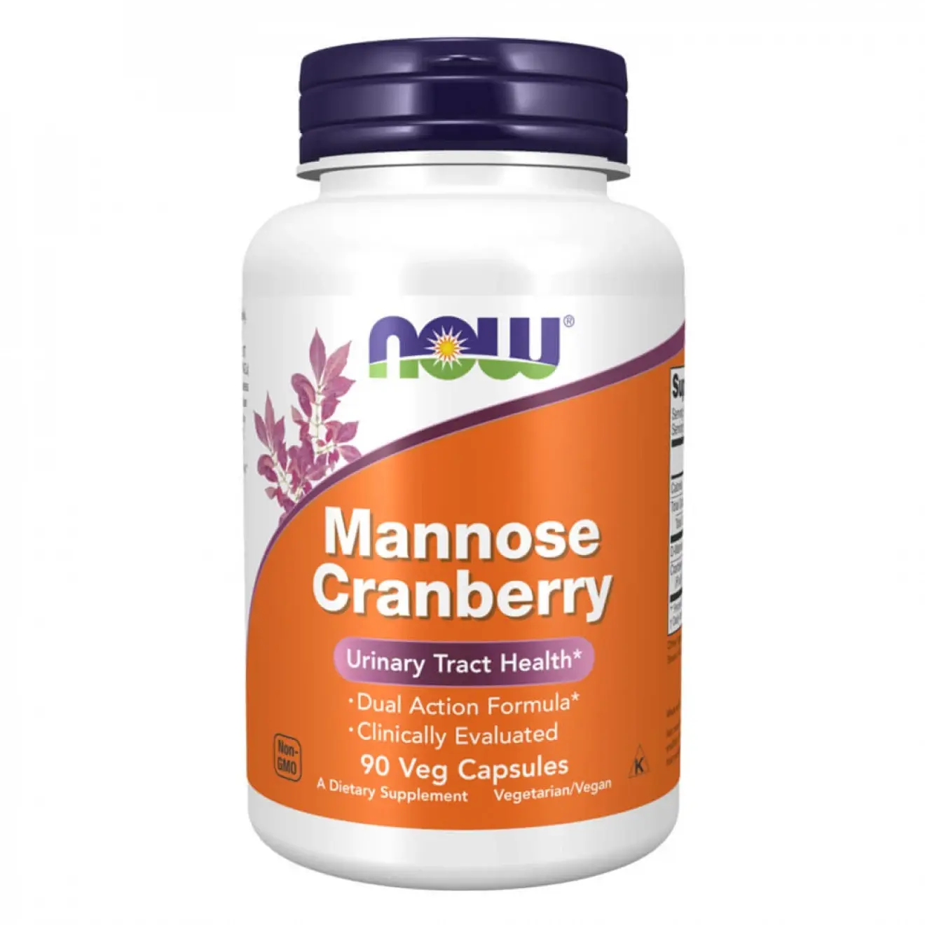 Now Foods, Mannose Cranberry, 90 capsule vegetale