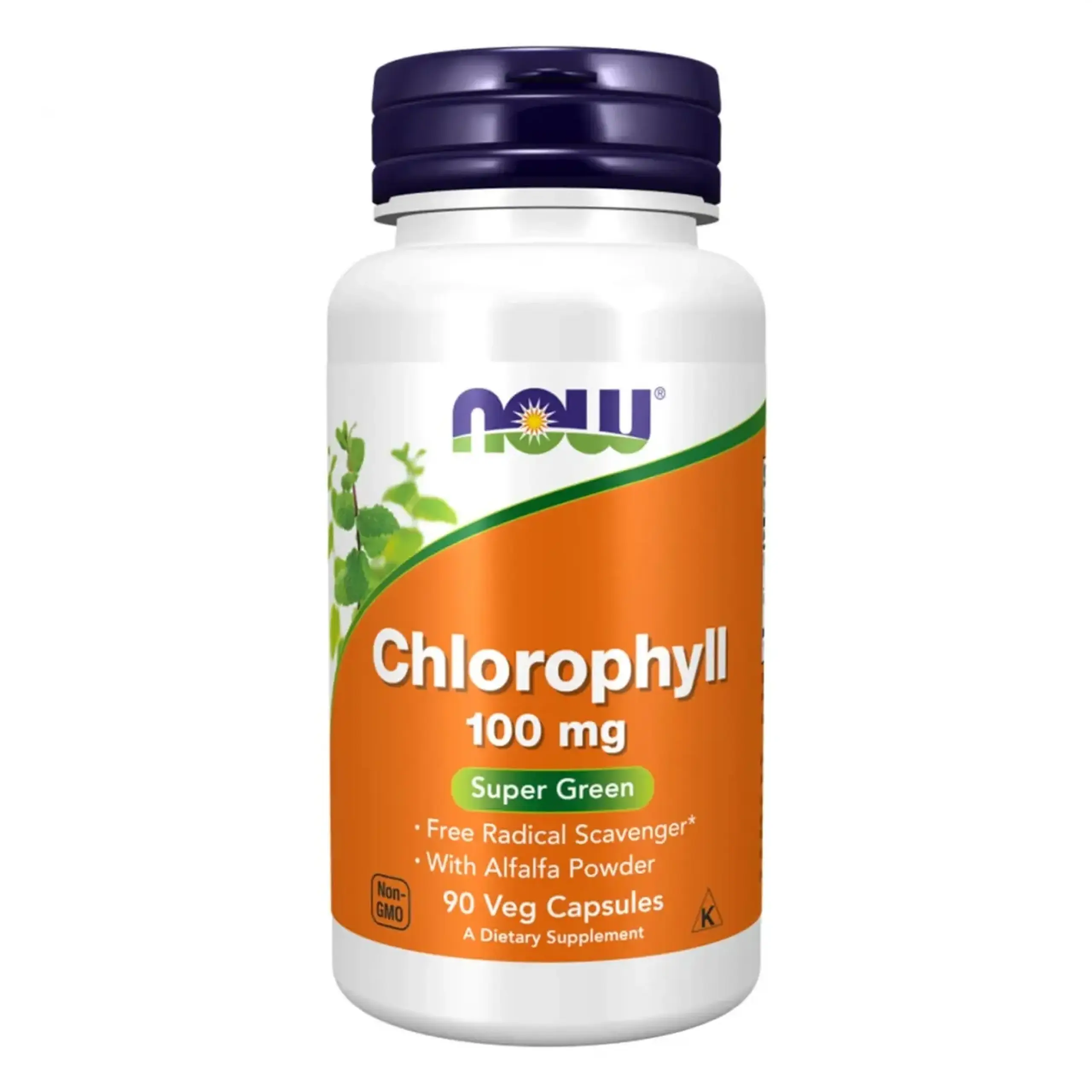 Now Foods, Chlorophyll, 100 mg, 90 capsule vegetale