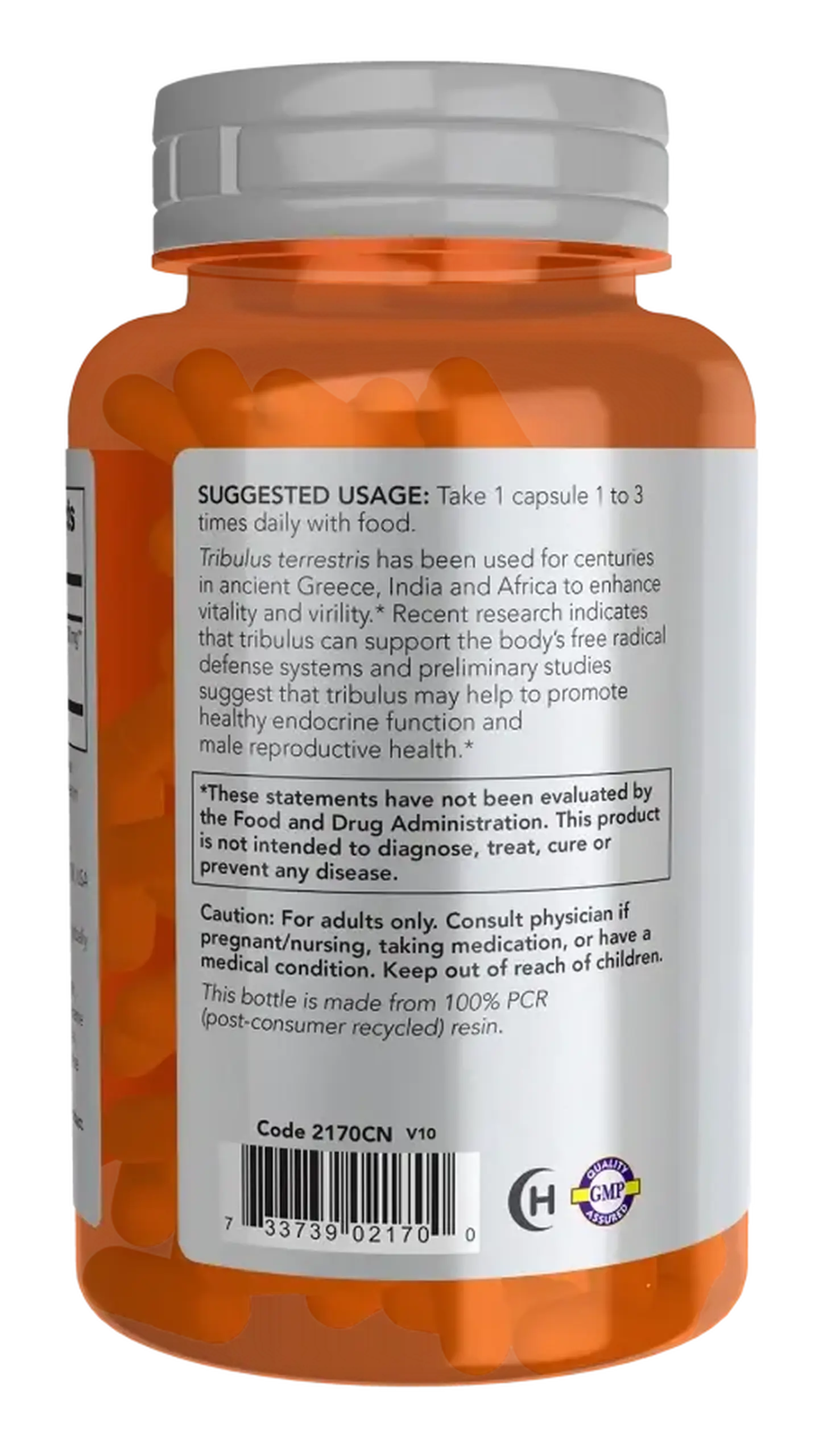 Now Foods, Tribulus, 500 mg, 100 capsule vegeteale