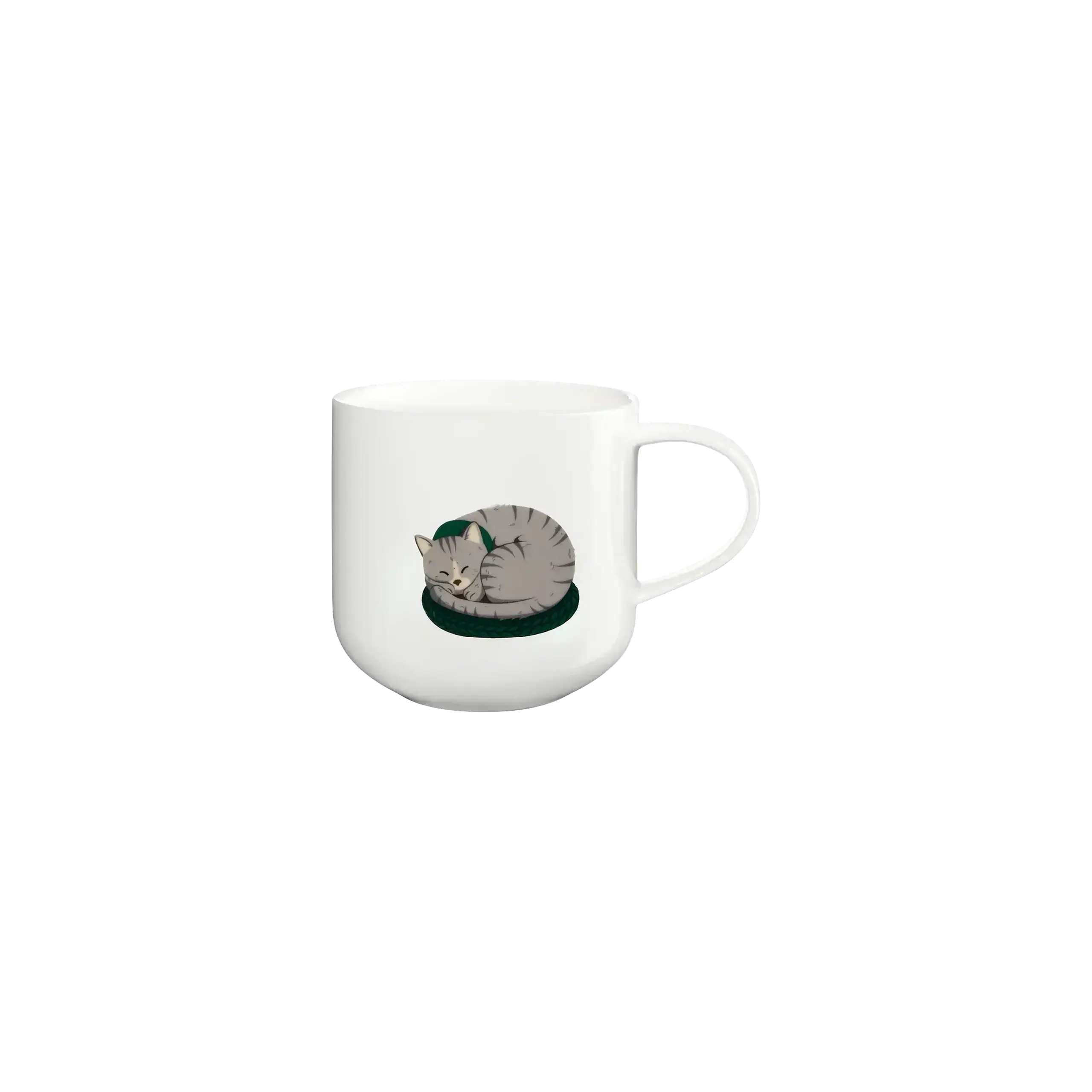 Cana din portelan 400ml Coppa Winter Animals, Cat