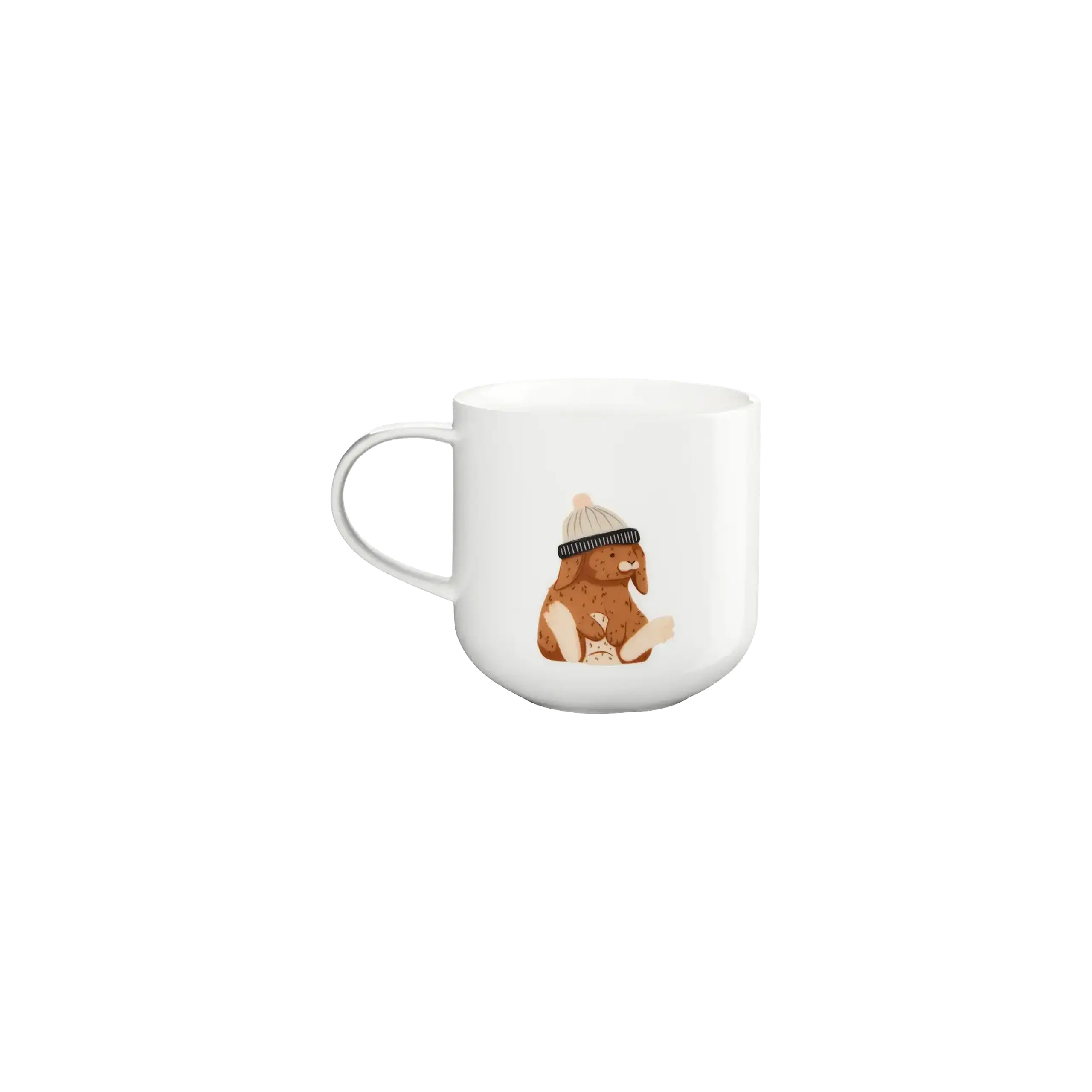 Cana din portelan 400ml Coppa Winter Animals, Rabbit