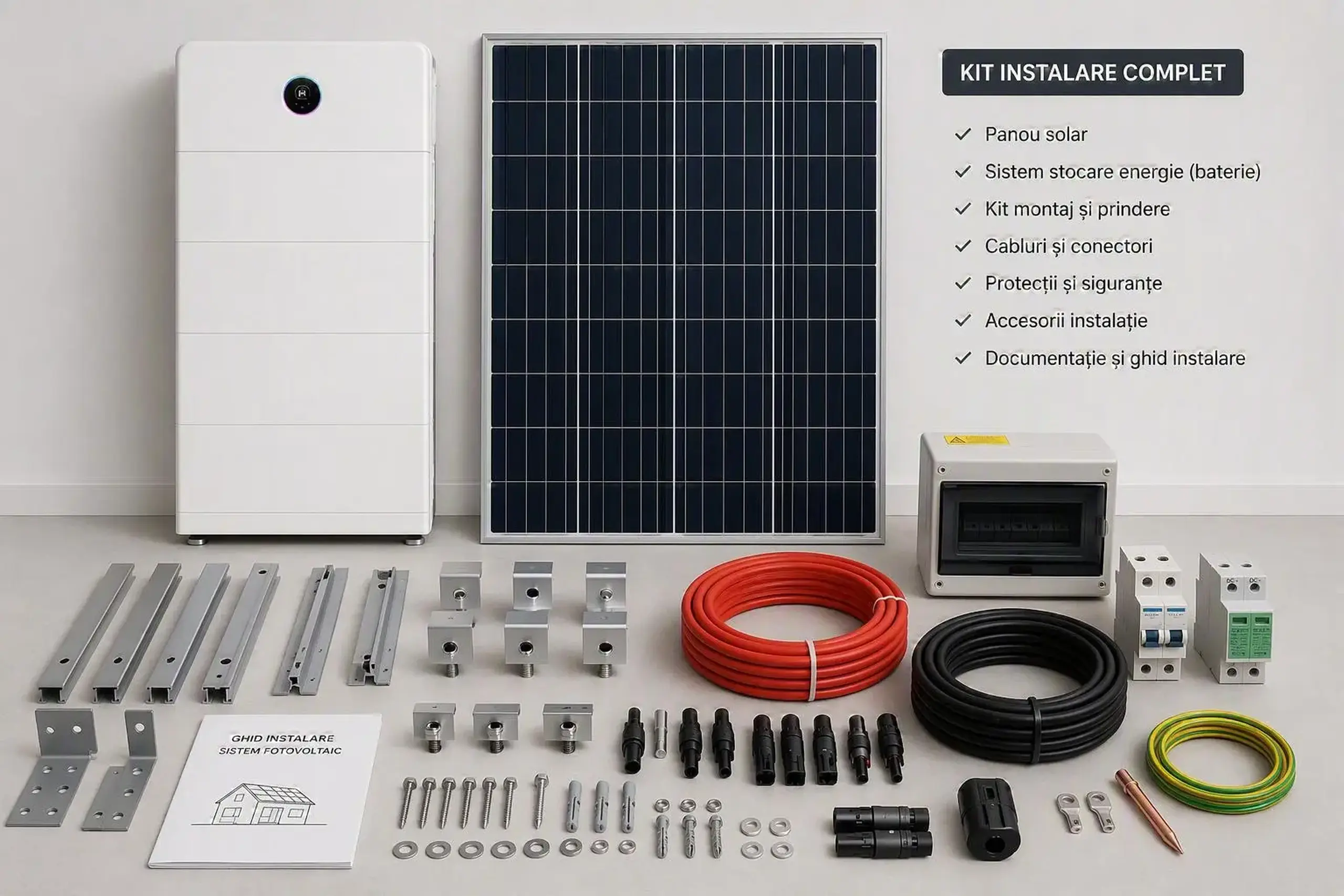 Kit solar hibrid GoodWe 5 kW, trifazat