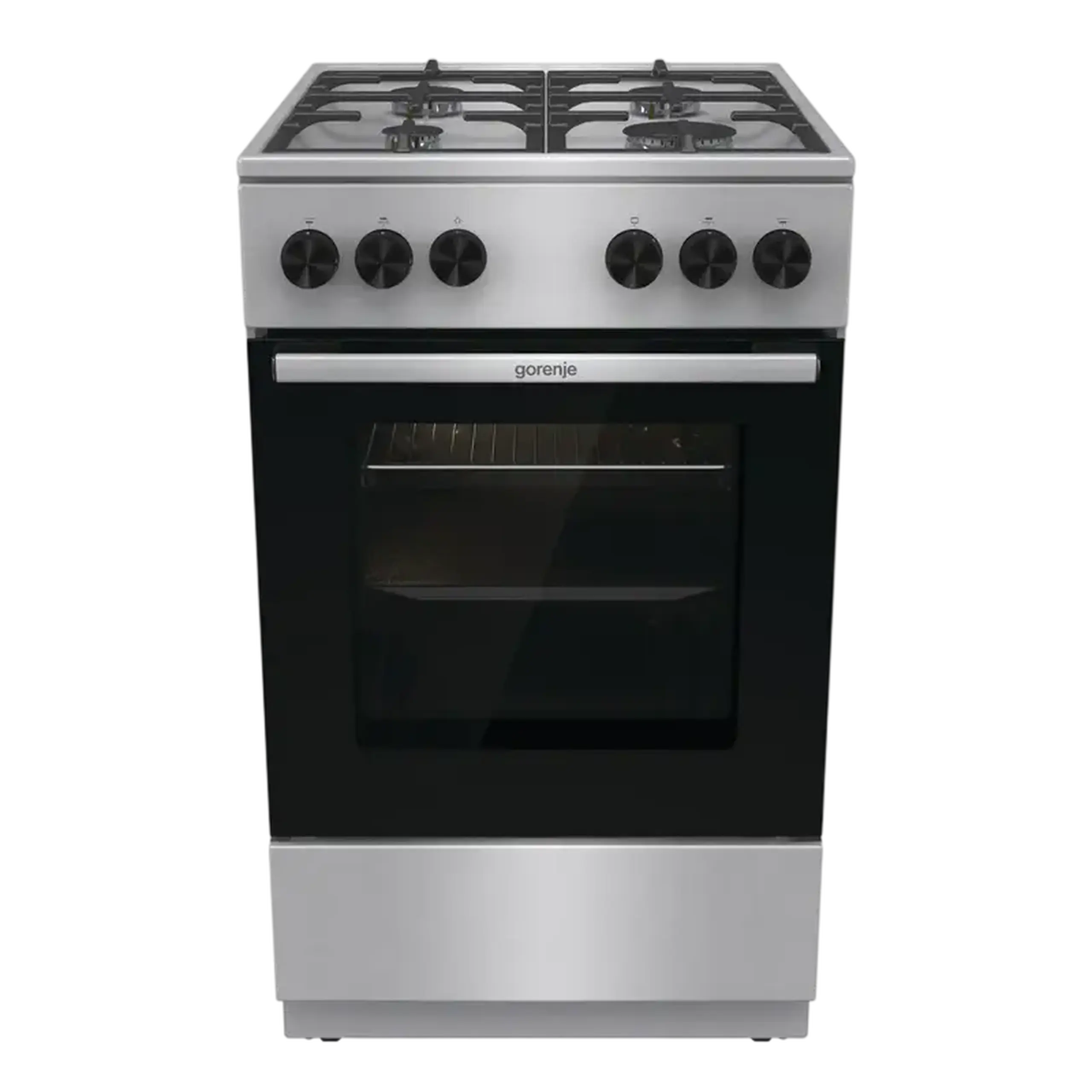 Plită pe gaz Gorenje GG5A11XF, Oțel inoxidabil