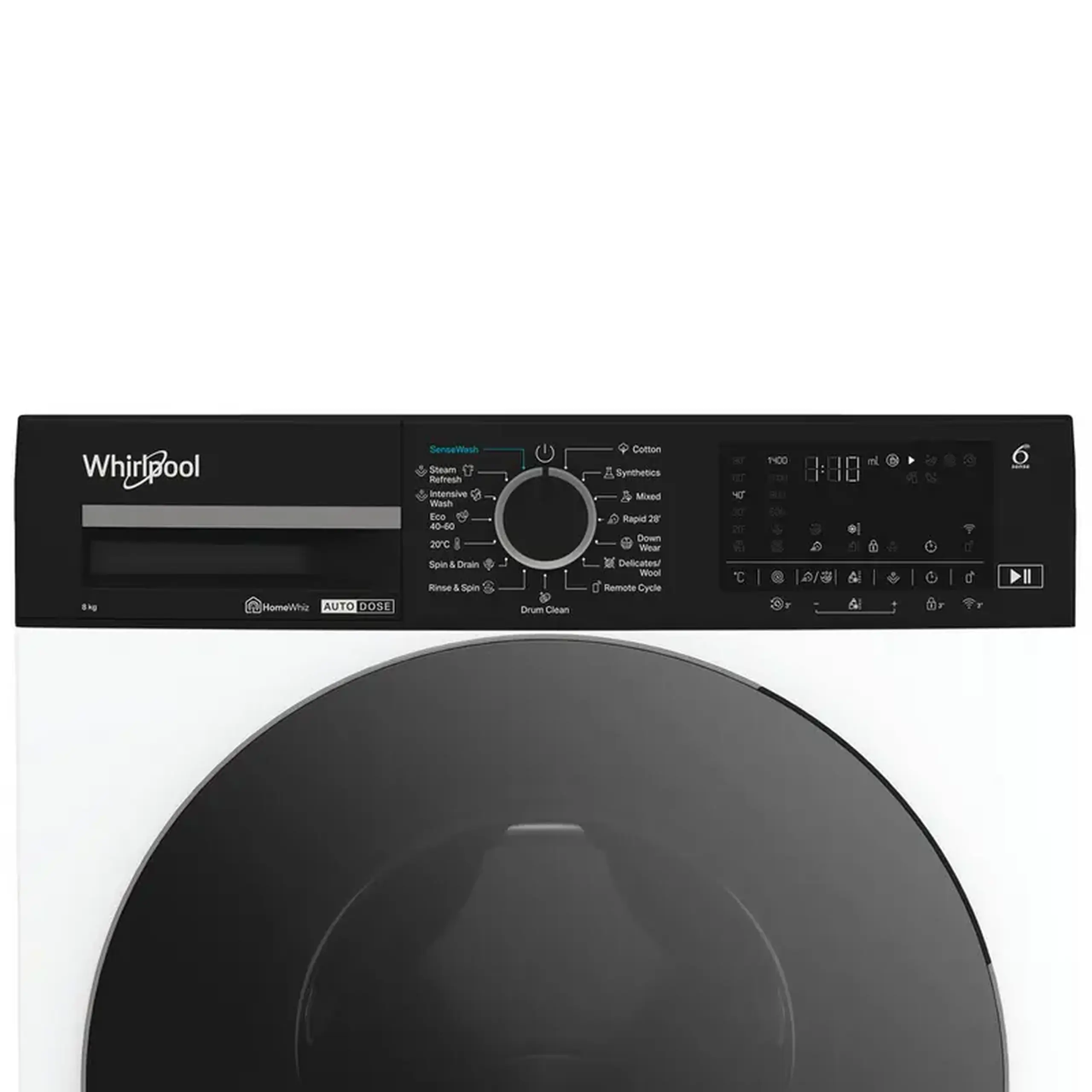 Mașină de spălat Whirlpool WPM 87W ADS EE, 8kg, Alb